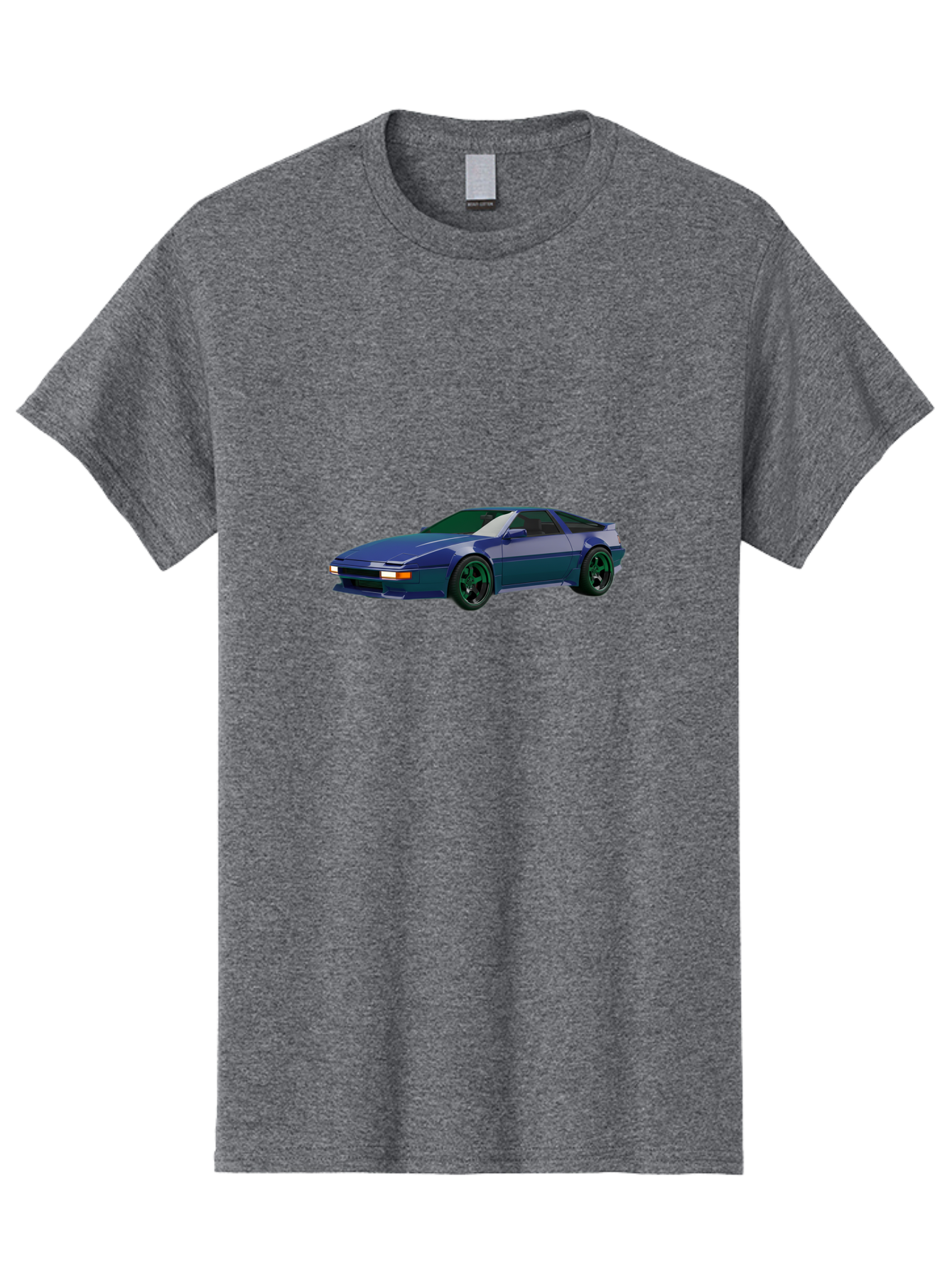 Nissan-240Sx-Coupe Men'S Graphic Tee, 100% Cotton, Comfortable Casual Summer Wear, Machine Washable, Blue Sports Car, Nissan 240Sx, Sleek Design, Sports Coupe, High-Performance Vehicle, Automotive Art, Digital Illustration, Futuristic Styling, Bab034