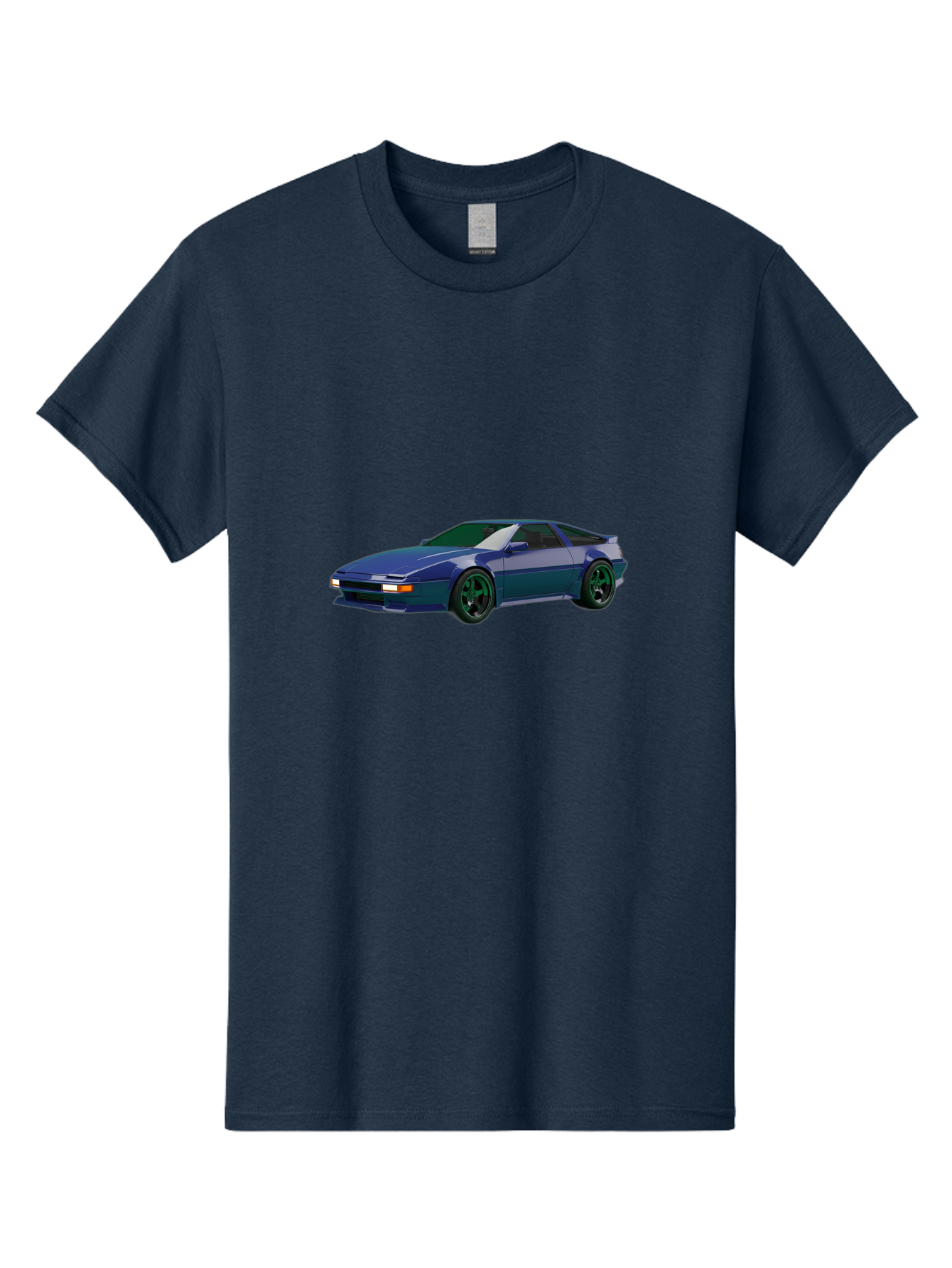 Nissan-240Sx-Coupe Men'S Graphic Tee, 100% Cotton, Comfortable Casual Summer Wear, Machine Washable, Blue Sports Car, Nissan 240Sx, Sleek Design, Sports Coupe, High-Performance Vehicle, Automotive Art, Digital Illustration, Futuristic Styling, Bab034