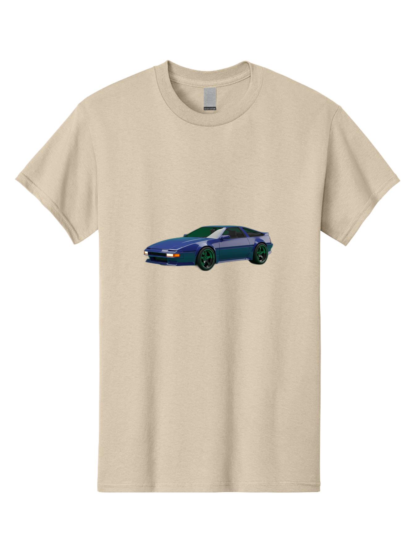 Nissan-240Sx-Coupe Men'S Graphic Tee, 100% Cotton, Comfortable Casual Summer Wear, Machine Washable, Blue Sports Car, Nissan 240Sx, Sleek Design, Sports Coupe, High-Performance Vehicle, Automotive Art, Digital Illustration, Futuristic Styling, Bab034