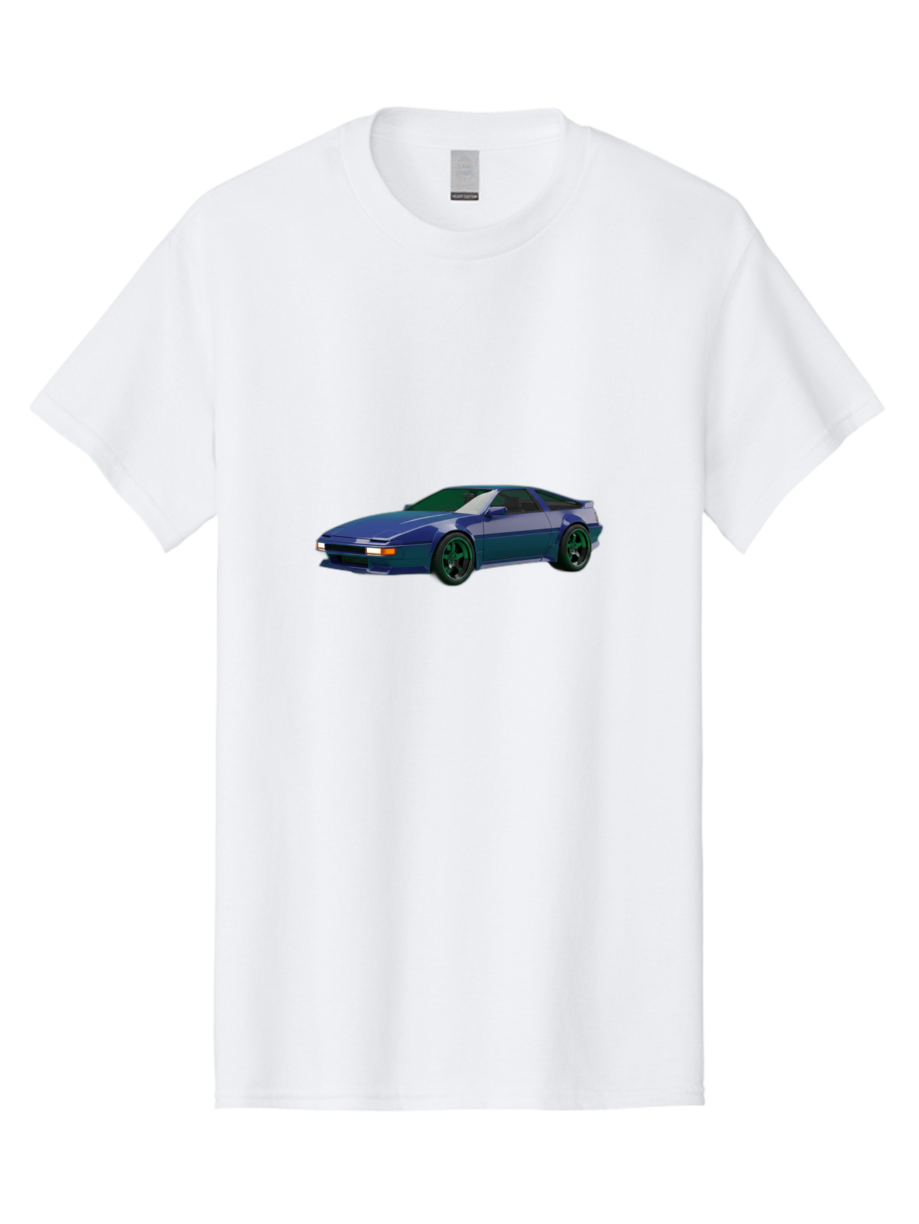 Nissan-240Sx-Coupe Men'S Graphic Tee, 100% Cotton, Comfortable Casual Summer Wear, Machine Washable, Blue Sports Car, Nissan 240Sx, Sleek Design, Sports Coupe, High-Performance Vehicle, Automotive Art, Digital Illustration, Futuristic Styling, Bab034