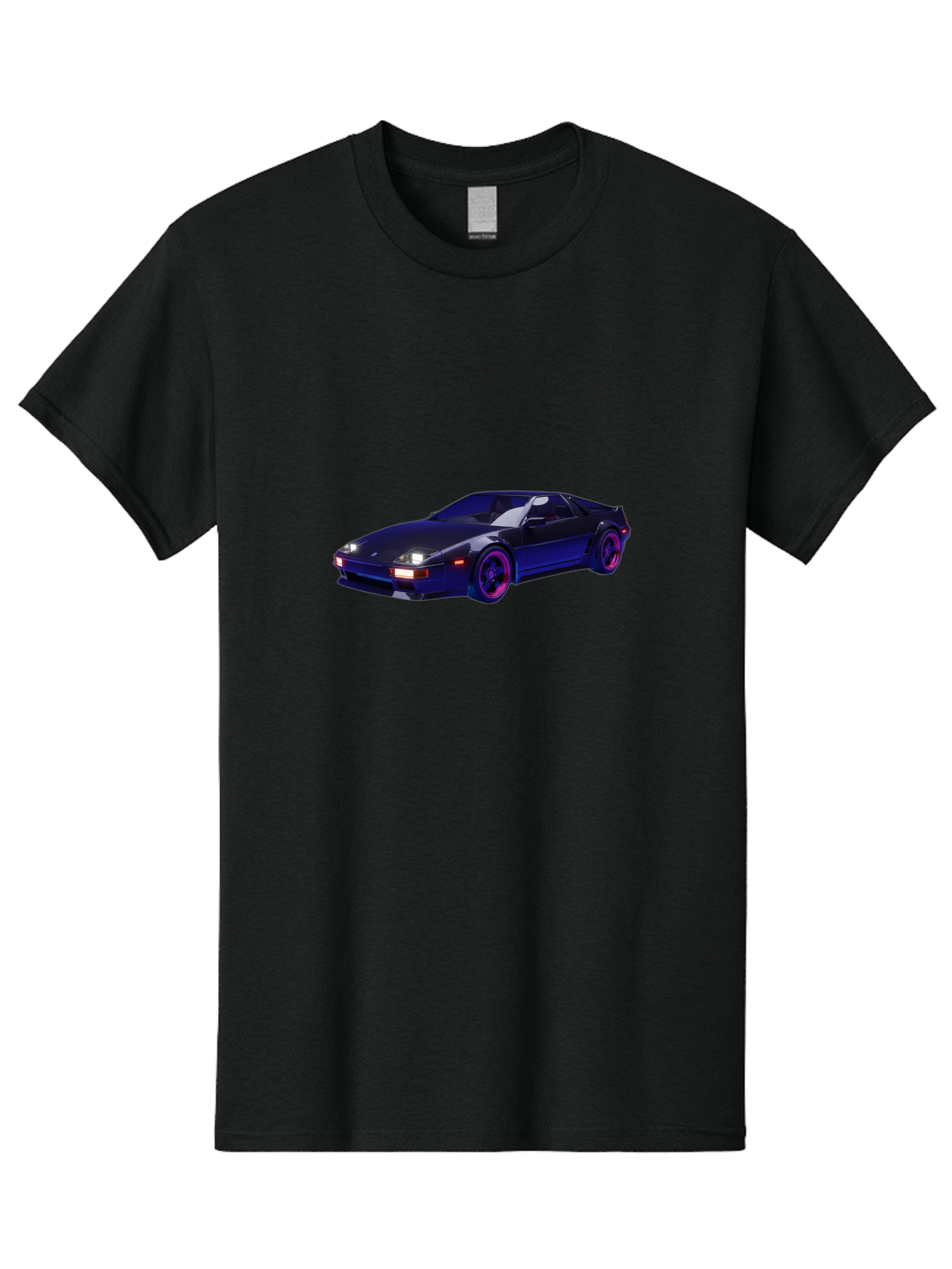 Nissan-240Sx Men'S Graphic Tee, 100% Cotton, Comfortable Casual Summer Wear, Machine Washable, Nissan 240Sx, Sports Car, Sleek Design, High-Performance Vehicle, Neon Lights, Futuristic Style, Purple Accents, Dynamic Graphics Bab035