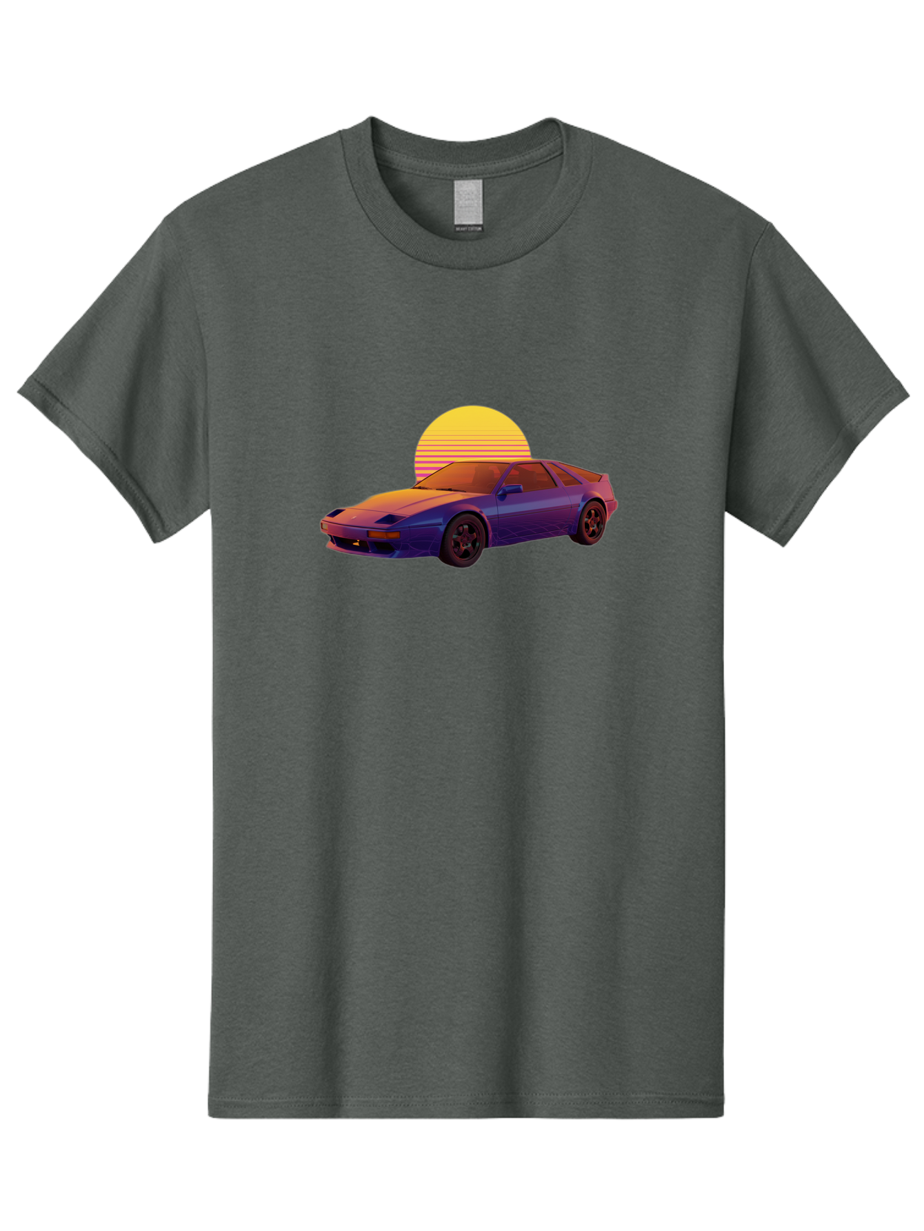 Nissan-300Zx-2 Men'S Graphic Tee, 100% Cotton, Comfortable Casual Summer Wear, Machine Washable, Nissan 300Zx Sports Car, Retro Futuristic Design, Vaporwave Aesthetic, Neon Colors, Synthwave Art, 80S Nostalgia, Retro Gaming, Bab039