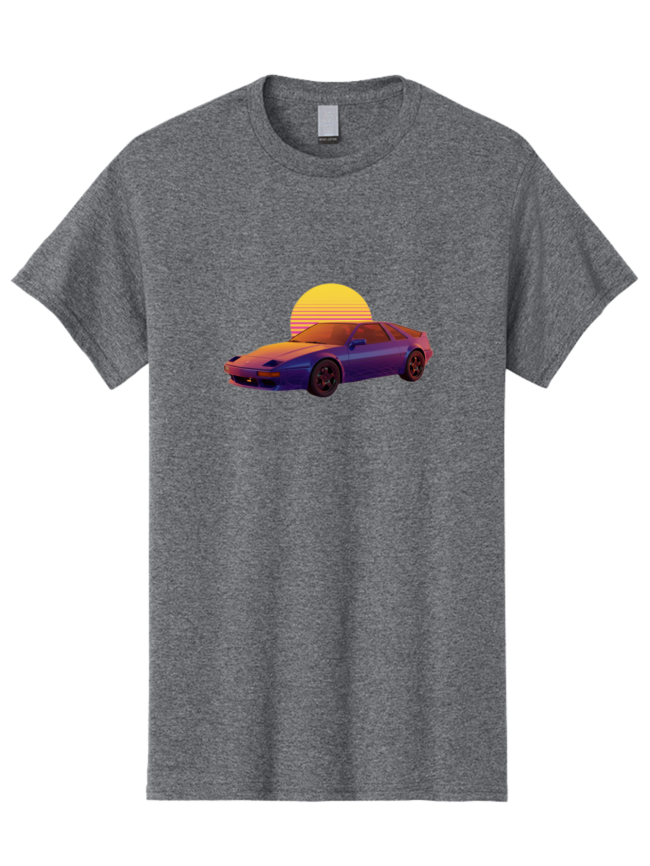 Nissan-300Zx-2 Men'S Graphic Tee, 100% Cotton, Comfortable Casual Summer Wear, Machine Washable, Nissan 300Zx Sports Car, Retro Futuristic Design, Vaporwave Aesthetic, Neon Colors, Synthwave Art, 80S Nostalgia, Retro Gaming, Bab039