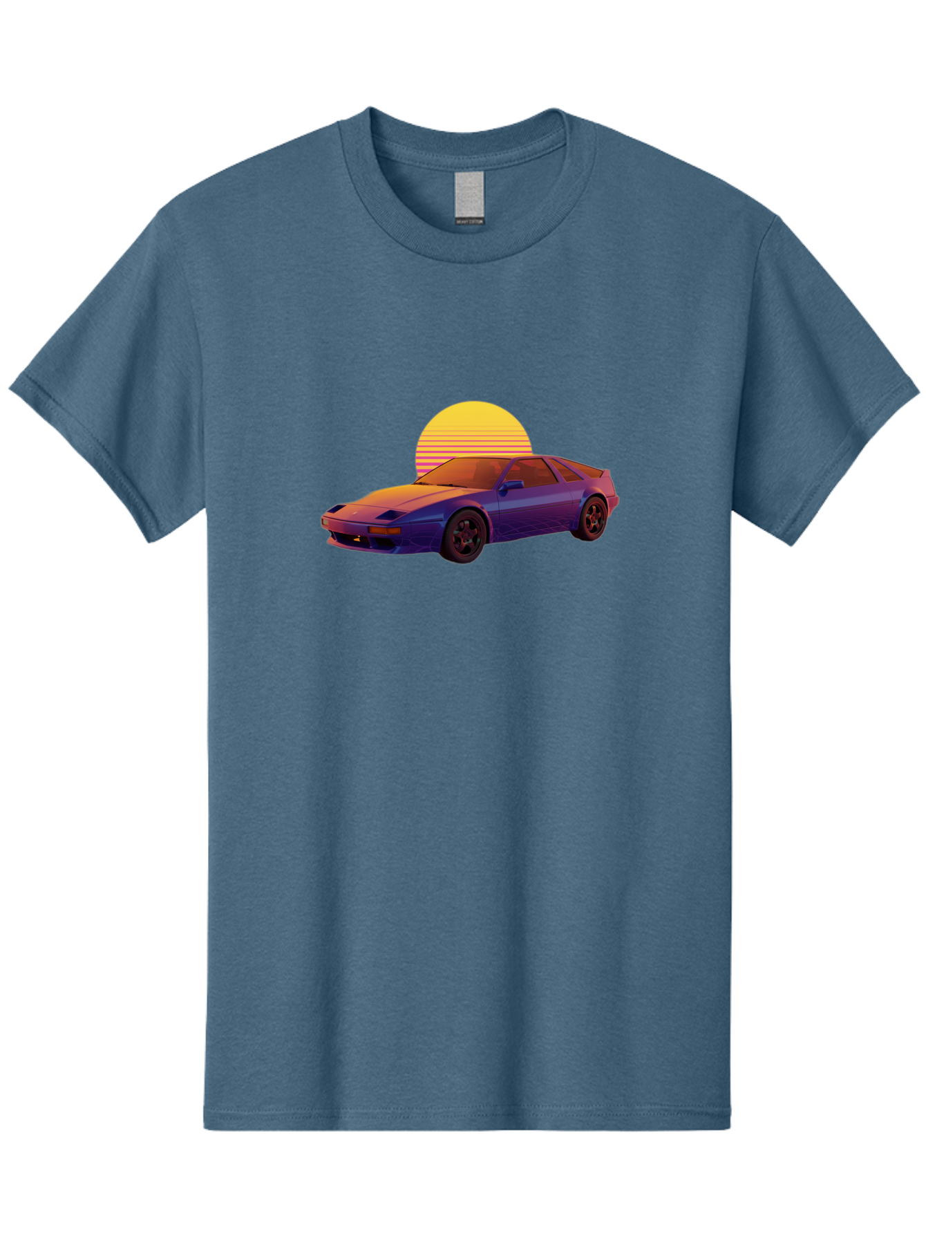 Nissan-300Zx-2 Men'S Graphic Tee, 100% Cotton, Comfortable Casual Summer Wear, Machine Washable, Nissan 300Zx Sports Car, Retro Futuristic Design, Vaporwave Aesthetic, Neon Colors, Synthwave Art, 80S Nostalgia, Retro Gaming, Bab039