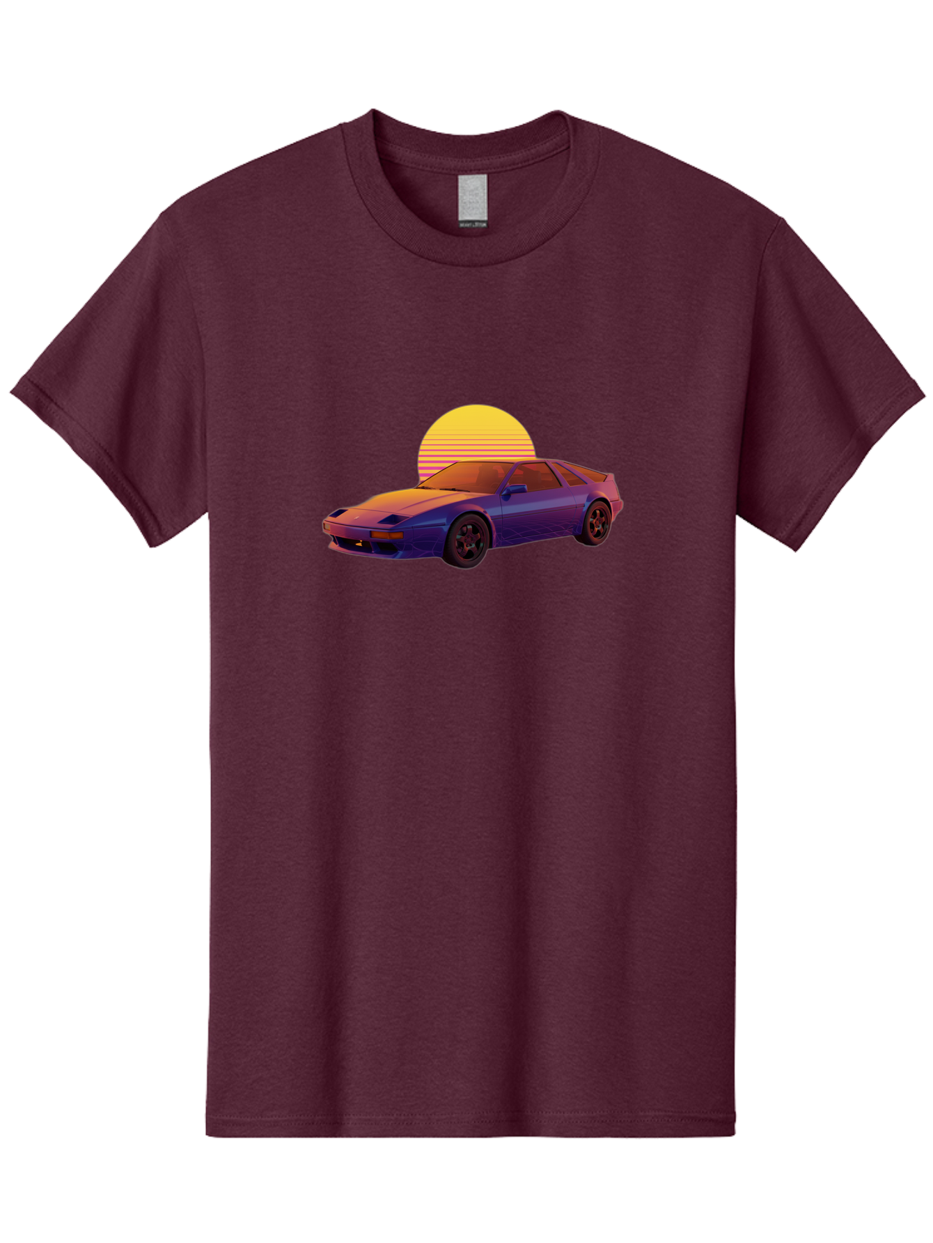Nissan-300Zx-2 Men'S Graphic Tee, 100% Cotton, Comfortable Casual Summer Wear, Machine Washable, Nissan 300Zx Sports Car, Retro Futuristic Design, Vaporwave Aesthetic, Neon Colors, Synthwave Art, 80S Nostalgia, Retro Gaming, Bab039