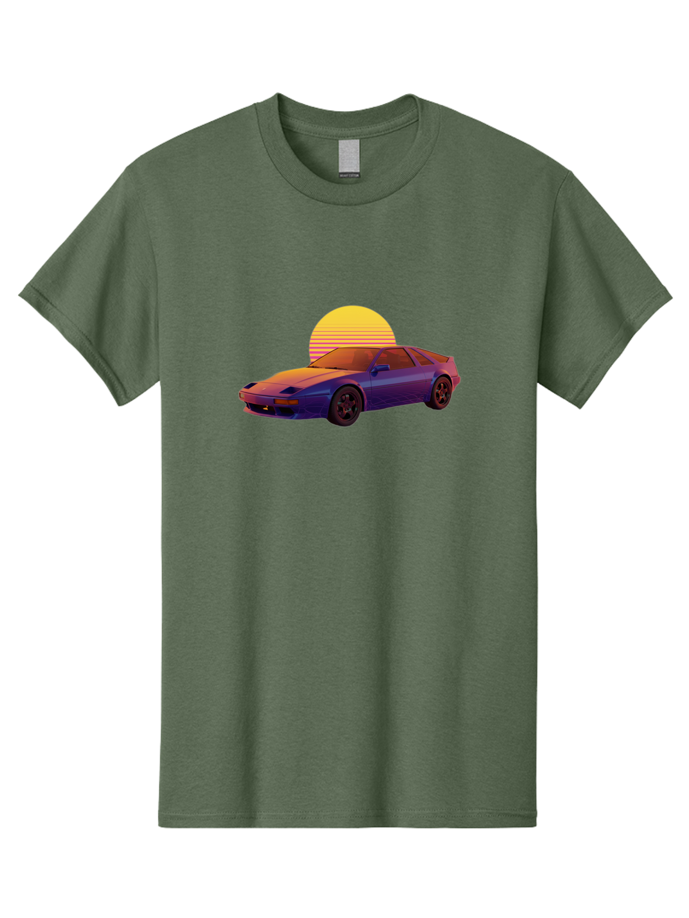 Nissan-300Zx-2 Men'S Graphic Tee, 100% Cotton, Comfortable Casual Summer Wear, Machine Washable, Nissan 300Zx Sports Car, Retro Futuristic Design, Vaporwave Aesthetic, Neon Colors, Synthwave Art, 80S Nostalgia, Retro Gaming, Bab039