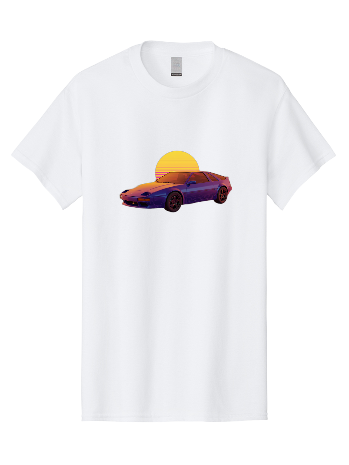 Nissan-300Zx-2 Men'S Graphic Tee, 100% Cotton, Comfortable Casual Summer Wear, Machine Washable, Nissan 300Zx Sports Car, Retro Futuristic Design, Vaporwave Aesthetic, Neon Colors, Synthwave Art, 80S Nostalgia, Retro Gaming, Bab039