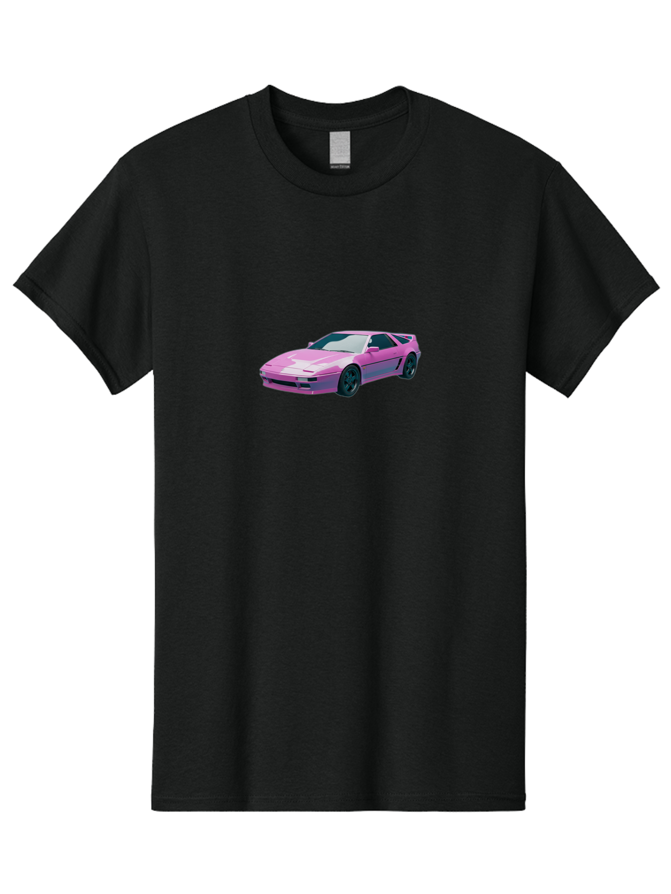 Nissan-300Zx-3 Men'S Graphic Tee, 100% Cotton, Comfortable Casual Summer Wear, Machine Washable, Pink Sports Car, Sleek Design, Futuristic Look, Vibrant Pink Color, Black Wheels, Sports Mode, Luxury Vehicle, High-Performance Car, Stylish Ride Bab040
