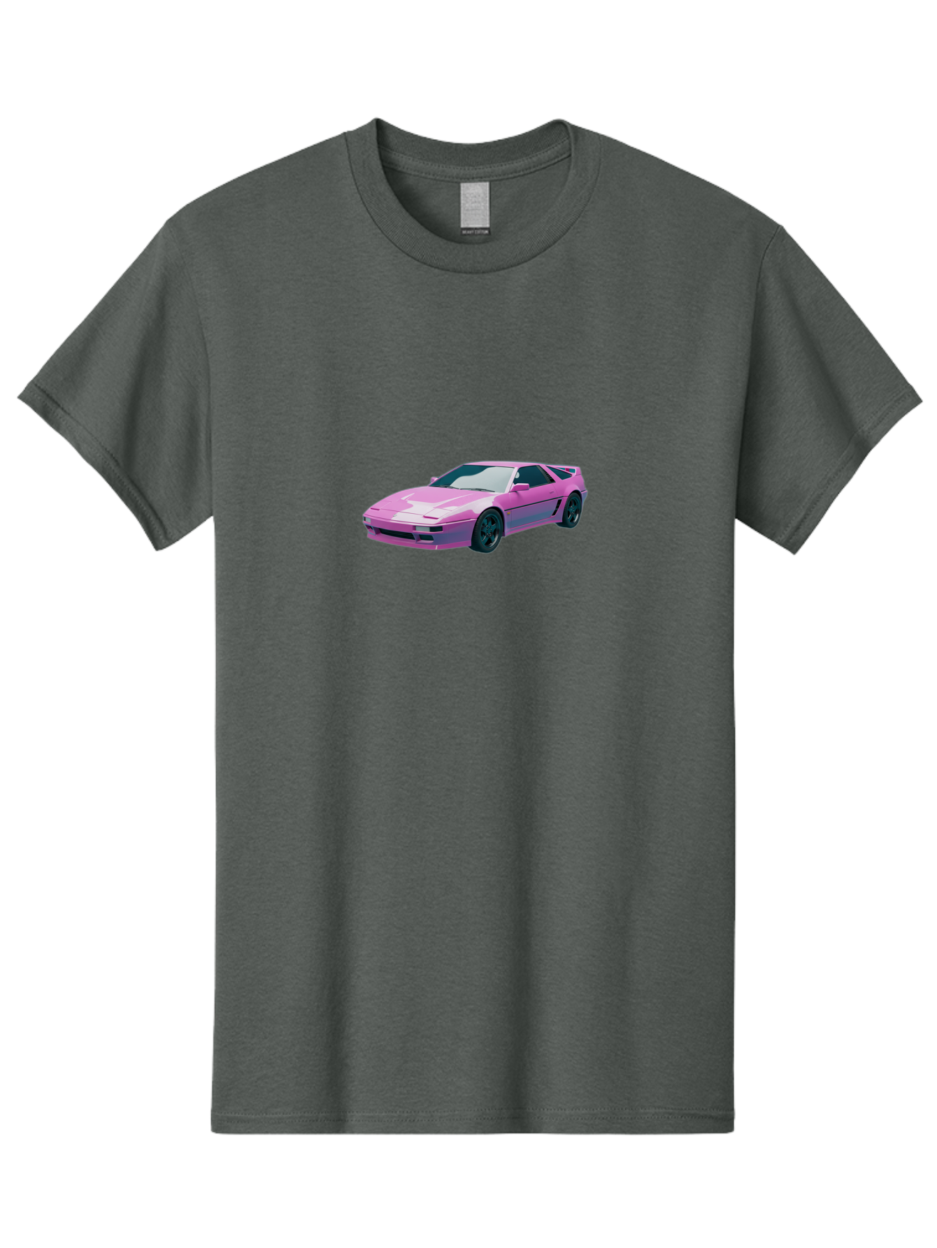 Nissan-300Zx-3 Men'S Graphic Tee, 100% Cotton, Comfortable Casual Summer Wear, Machine Washable, Pink Sports Car, Sleek Design, Futuristic Look, Vibrant Pink Color, Black Wheels, Sports Mode, Luxury Vehicle, High-Performance Car, Stylish Ride Bab040