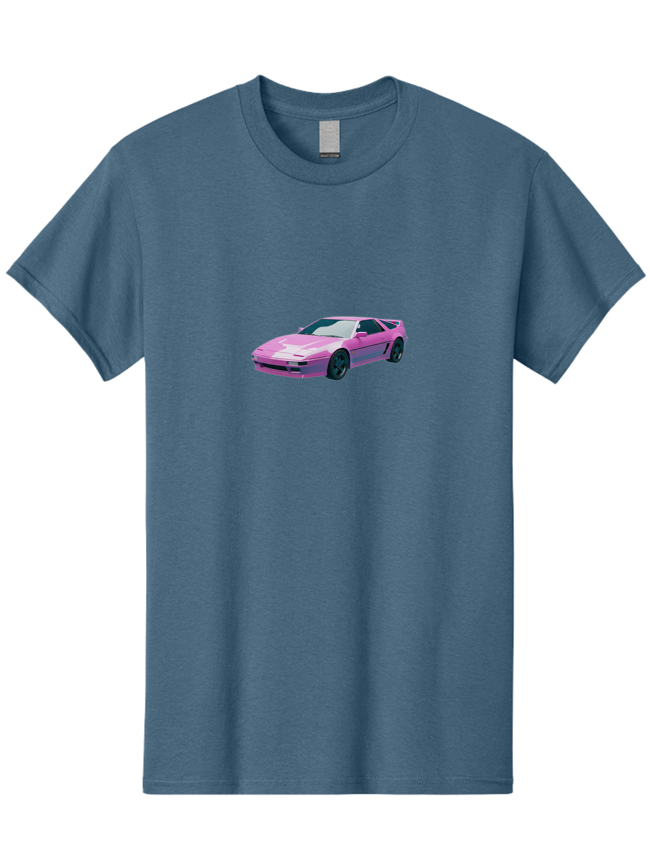Nissan-300Zx-3 Men'S Graphic Tee, 100% Cotton, Comfortable Casual Summer Wear, Machine Washable, Pink Sports Car, Sleek Design, Futuristic Look, Vibrant Pink Color, Black Wheels, Sports Mode, Luxury Vehicle, High-Performance Car, Stylish Ride Bab040