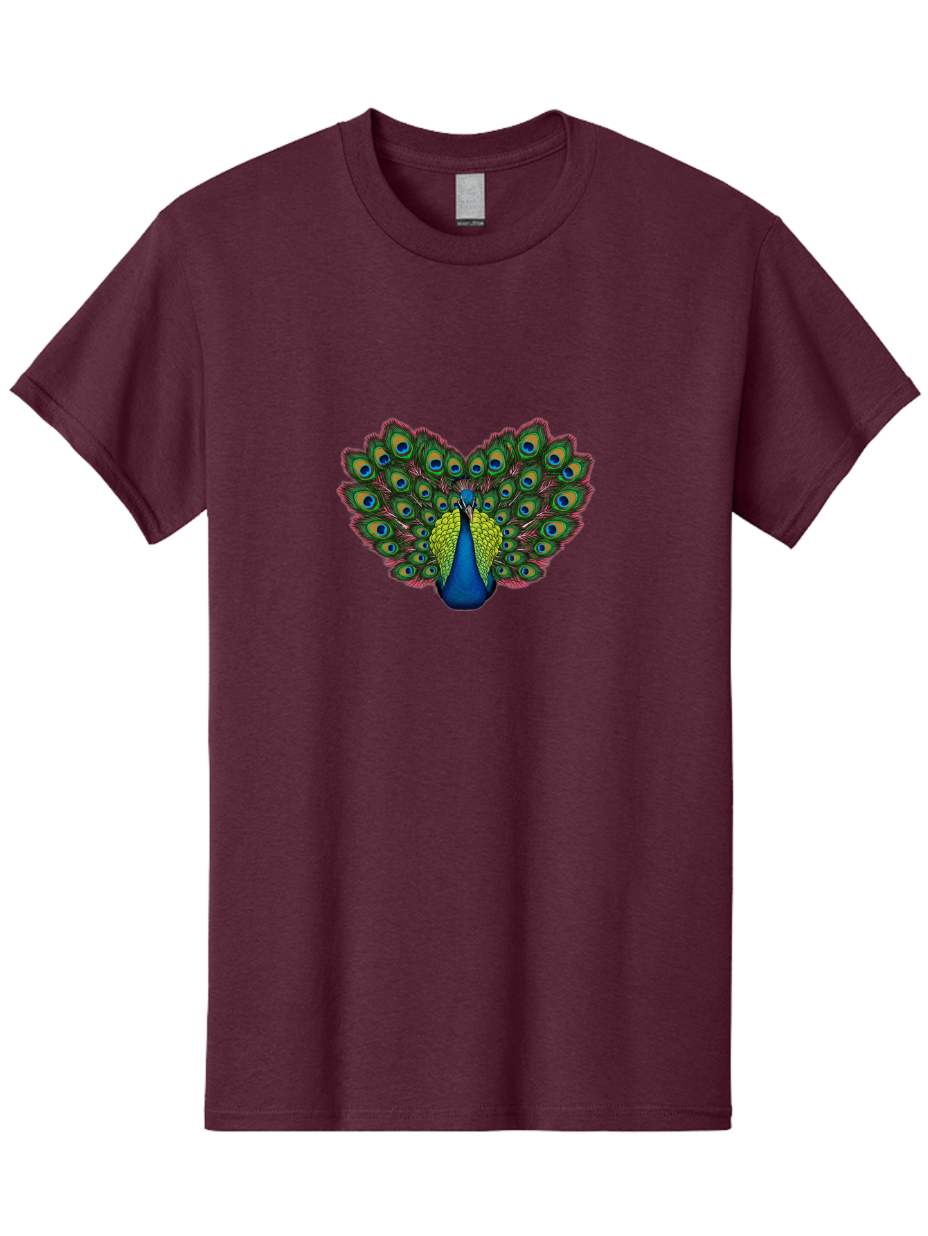 Peacock-21 Men'S Graphic Tee, 100% Cotton, Comfortable Casual Summer Wear, Machine Washable, Peacock Feather, Bird Plumage, Colorful Display, Vibrant Colors, Beautiful Bird, Eye-Catching Pattern, Stunning Feathers, Majestic Creature Bab083