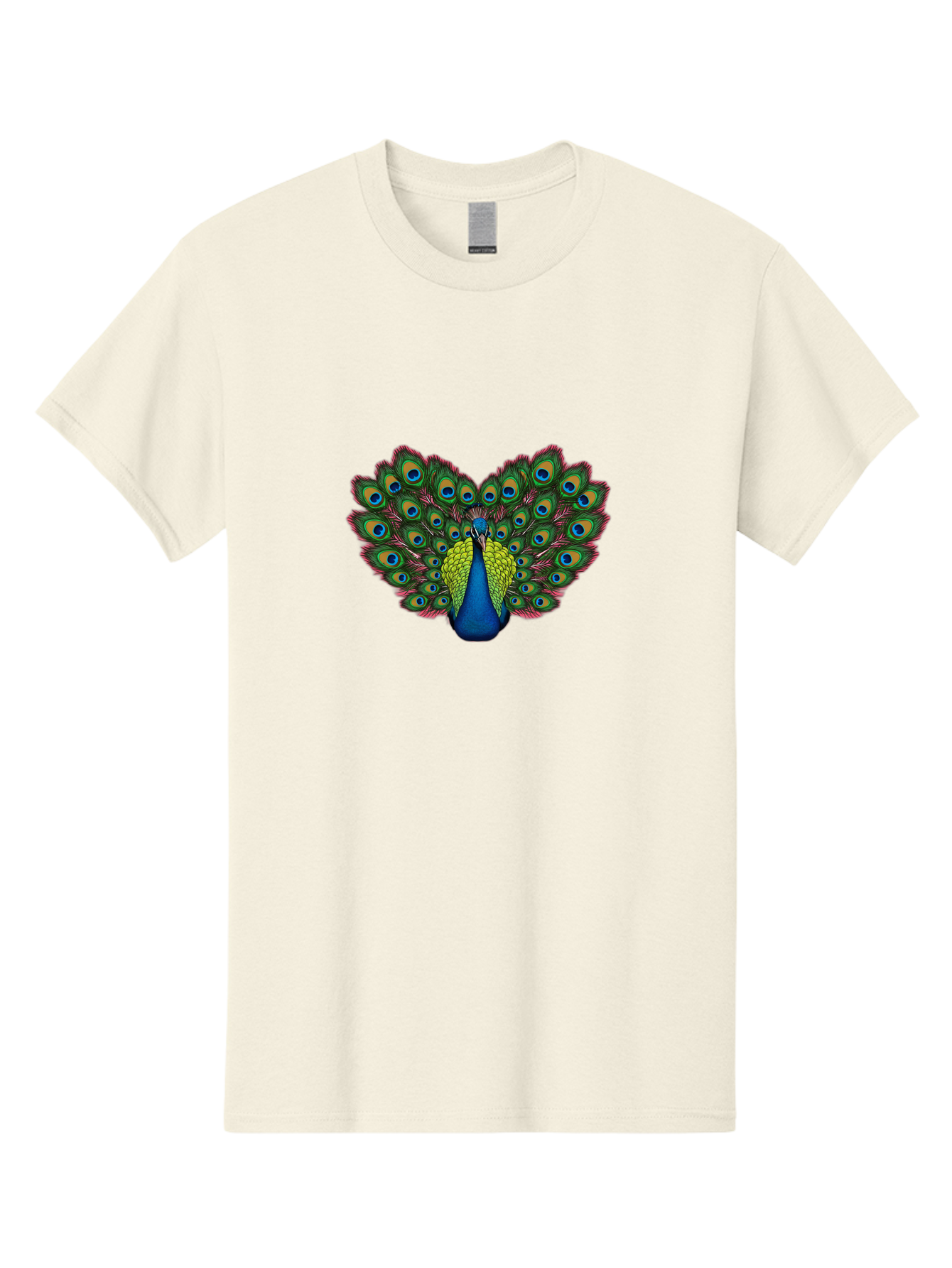 Peacock-21 Men'S Graphic Tee, 100% Cotton, Comfortable Casual Summer Wear, Machine Washable, Peacock Feather, Bird Plumage, Colorful Display, Vibrant Colors, Beautiful Bird, Eye-Catching Pattern, Stunning Feathers, Majestic Creature Bab083