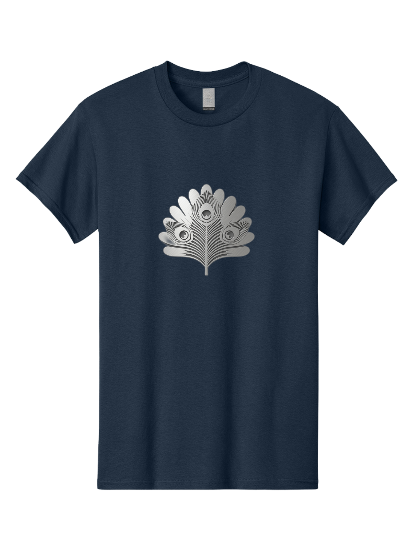 Peacock-Feather-9 Men'S Graphic Tee, 100% Cotton, Comfortable Casual Summer Wear, Machine Washable, Symbolic Design, Ornate Patterns, Feathered Motifs, Elegant Graphics, Detailed Artwork, Stylish Emblem, Luxury Icon, Decorative Elements Bab117
