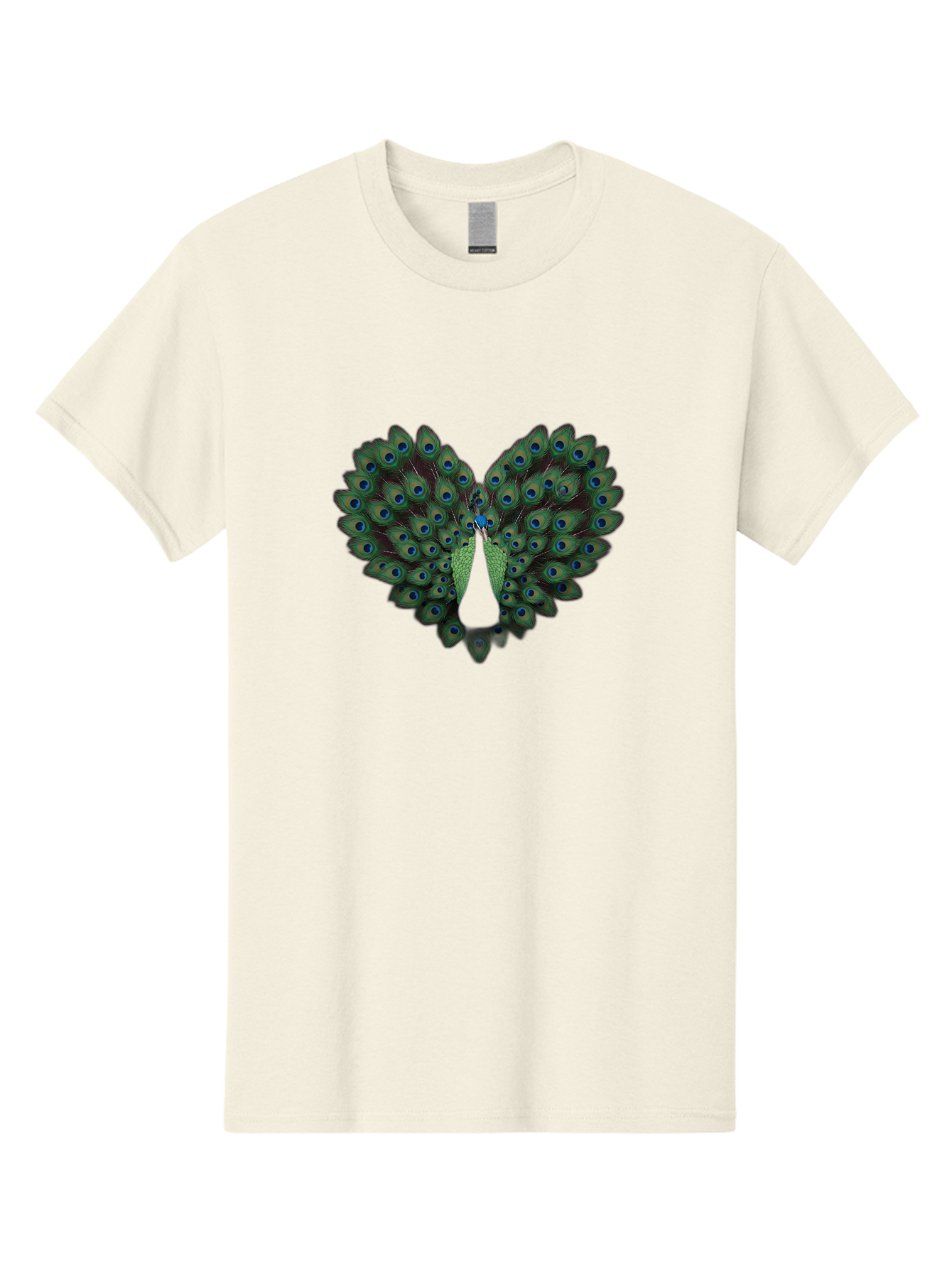 Peacock-Tail-Feathers-2 Men'S Graphic Tee, 100% Cotton, Comfortable Casual Summer Wear, Machine Washable, Peacock Tail Feathers, Vibrant Colors, Blue Eyespots, Green Plumage, Bird Display, Exotic Beauty, Wildlife Photography, Bab132