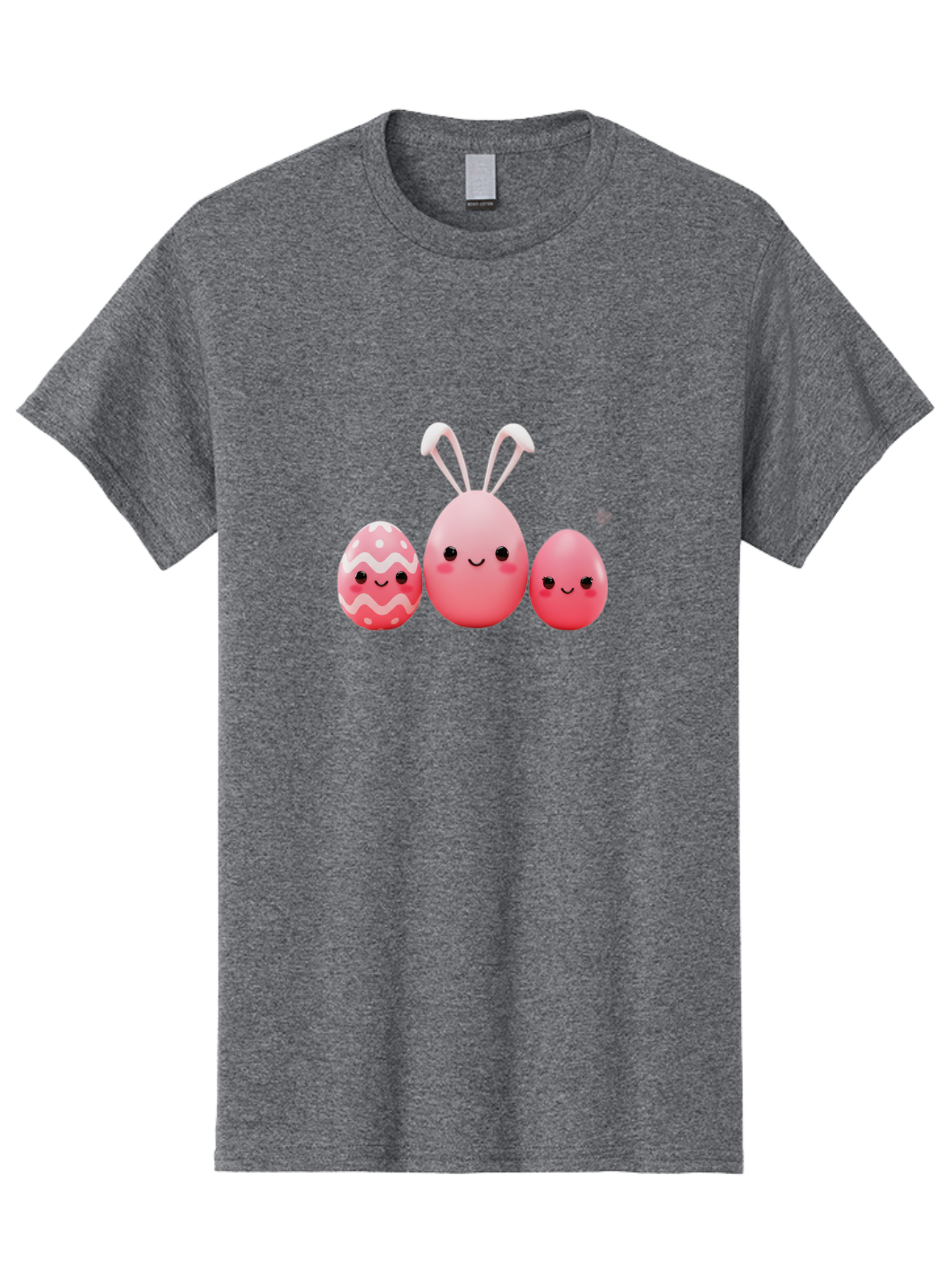 Pink-Easter-Eggs Men'S Graphic Tee, 100% Cotton, Comfortable Casual Summer Wear, Machine Washable, Pink Easter Eggs, Cute Easter Eggs, Easter Egg Hunt, Adorable Eggs, Egg Characters, Easter Bunny, Happy Easter, Funny Easter Eggs, Bab163