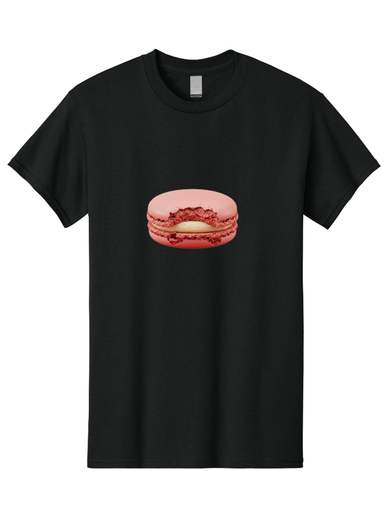 Pink-Macaron-4 Men'S Graphic Tee, 100% Cotton, Comfortable Casual Summer Wear, Machine Washable, Pink Macaron, French Dessert, Buttercream Filling, Sweet Treat, Delicate Meringue, Macarons, Dessert Lover, Chewy Texture, Sweet Indulgence Bab176