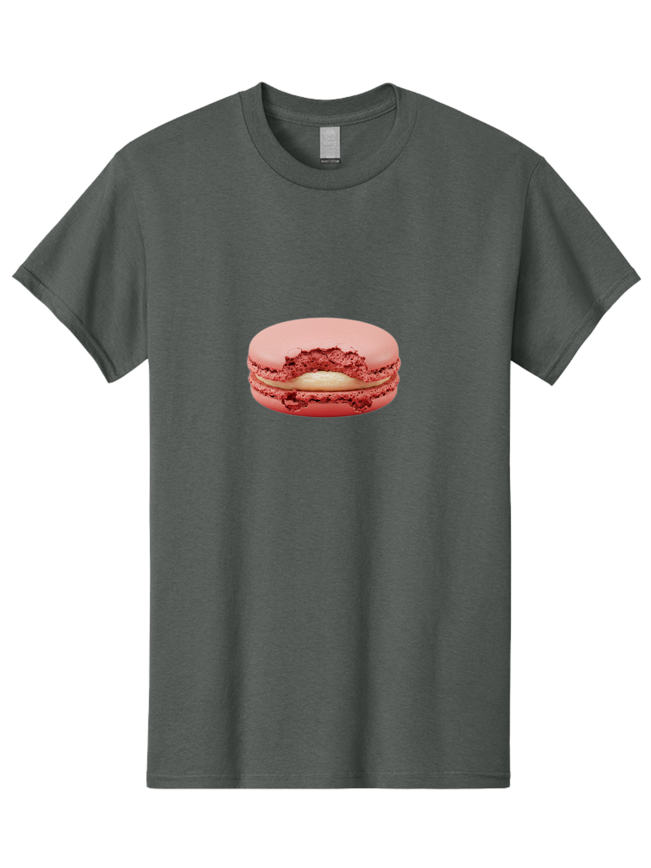 Pink-Macaron-4 Men'S Graphic Tee, 100% Cotton, Comfortable Casual Summer Wear, Machine Washable, Pink Macaron, French Dessert, Buttercream Filling, Sweet Treat, Delicate Meringue, Macarons, Dessert Lover, Chewy Texture, Sweet Indulgence Bab176