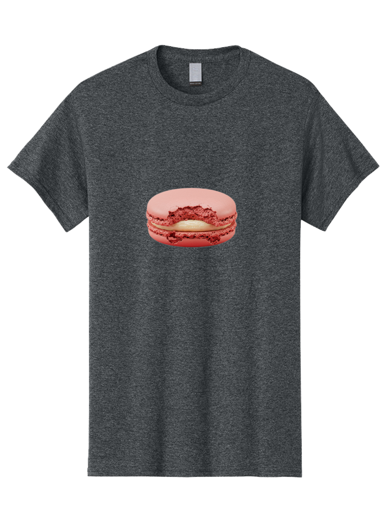 Pink-Macaron-4 Men'S Graphic Tee, 100% Cotton, Comfortable Casual Summer Wear, Machine Washable, Pink Macaron, French Dessert, Buttercream Filling, Sweet Treat, Delicate Meringue, Macarons, Dessert Lover, Chewy Texture, Sweet Indulgence Bab176