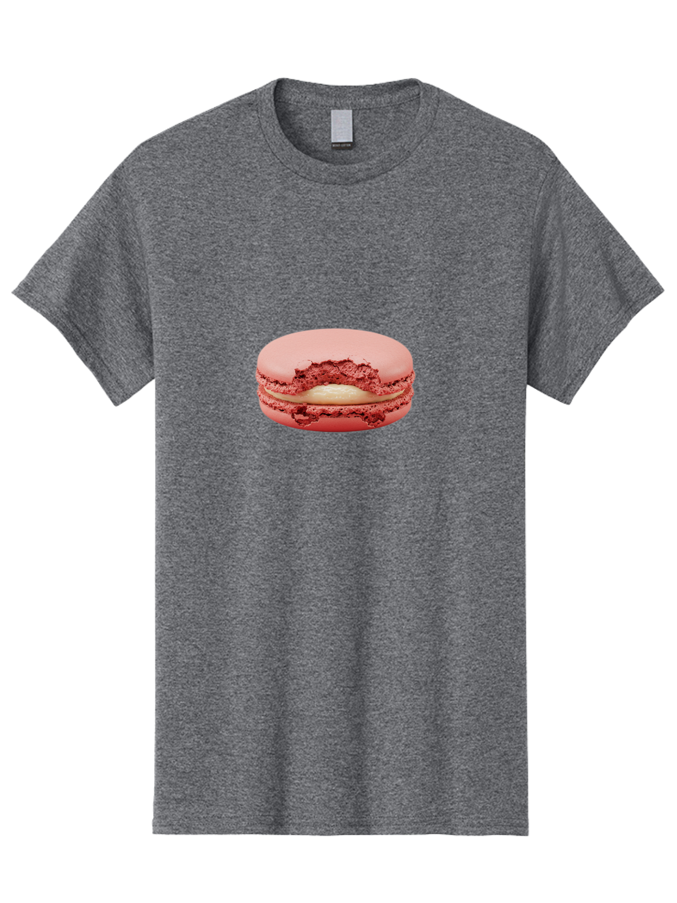 Pink-Macaron-4 Men'S Graphic Tee, 100% Cotton, Comfortable Casual Summer Wear, Machine Washable, Pink Macaron, French Dessert, Buttercream Filling, Sweet Treat, Delicate Meringue, Macarons, Dessert Lover, Chewy Texture, Sweet Indulgence Bab176