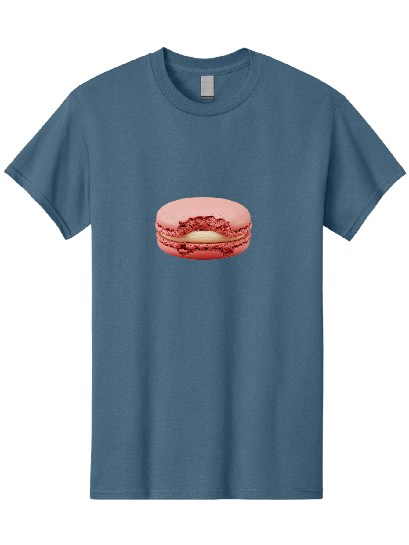 Pink-Macaron-4 Men'S Graphic Tee, 100% Cotton, Comfortable Casual Summer Wear, Machine Washable, Pink Macaron, French Dessert, Buttercream Filling, Sweet Treat, Delicate Meringue, Macarons, Dessert Lover, Chewy Texture, Sweet Indulgence Bab176