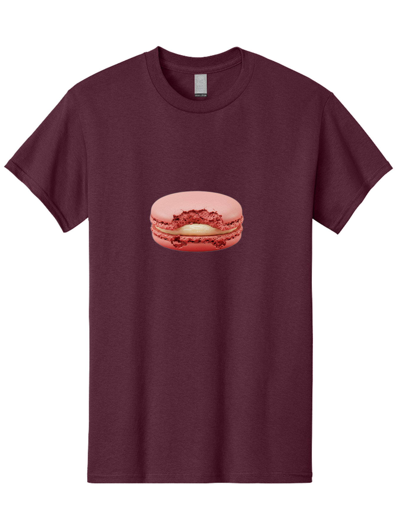 Pink-Macaron-4 Men'S Graphic Tee, 100% Cotton, Comfortable Casual Summer Wear, Machine Washable, Pink Macaron, French Dessert, Buttercream Filling, Sweet Treat, Delicate Meringue, Macarons, Dessert Lover, Chewy Texture, Sweet Indulgence Bab176