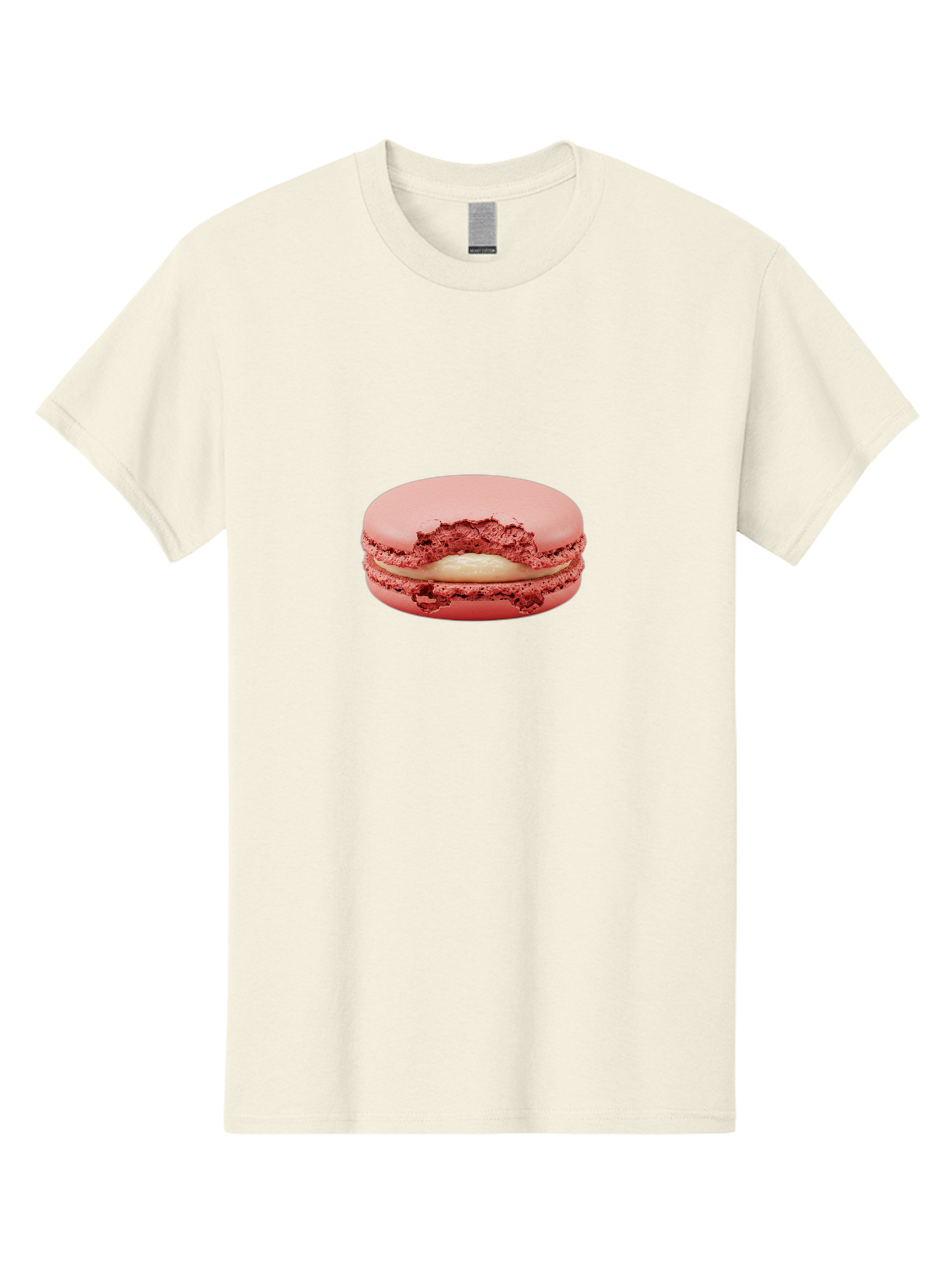 Pink-Macaron-4 Men'S Graphic Tee, 100% Cotton, Comfortable Casual Summer Wear, Machine Washable, Pink Macaron, French Dessert, Buttercream Filling, Sweet Treat, Delicate Meringue, Macarons, Dessert Lover, Chewy Texture, Sweet Indulgence Bab176