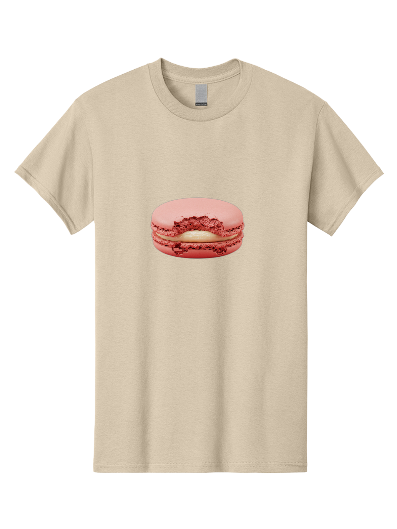Pink-Macaron-4 Men'S Graphic Tee, 100% Cotton, Comfortable Casual Summer Wear, Machine Washable, Pink Macaron, French Dessert, Buttercream Filling, Sweet Treat, Delicate Meringue, Macarons, Dessert Lover, Chewy Texture, Sweet Indulgence Bab176