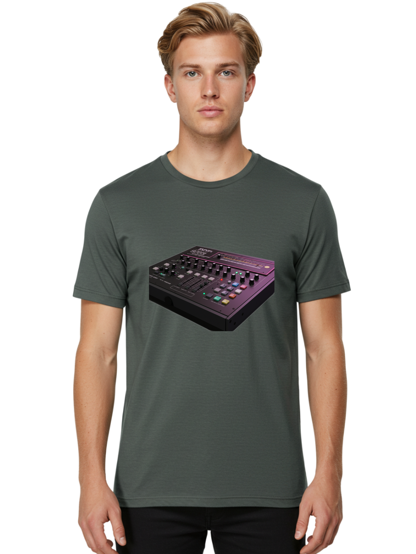 Pioneer-Dj-Ddj-400 Men'S Graphic Tee, 100% Cotton, Comfortable Casual Summer Wear, Machine Washable, Synthesizer, Audio Equipment, Music Production, Sound Design, Electronic Music, Knob Controls, Button Controls, Music Software, Bab195