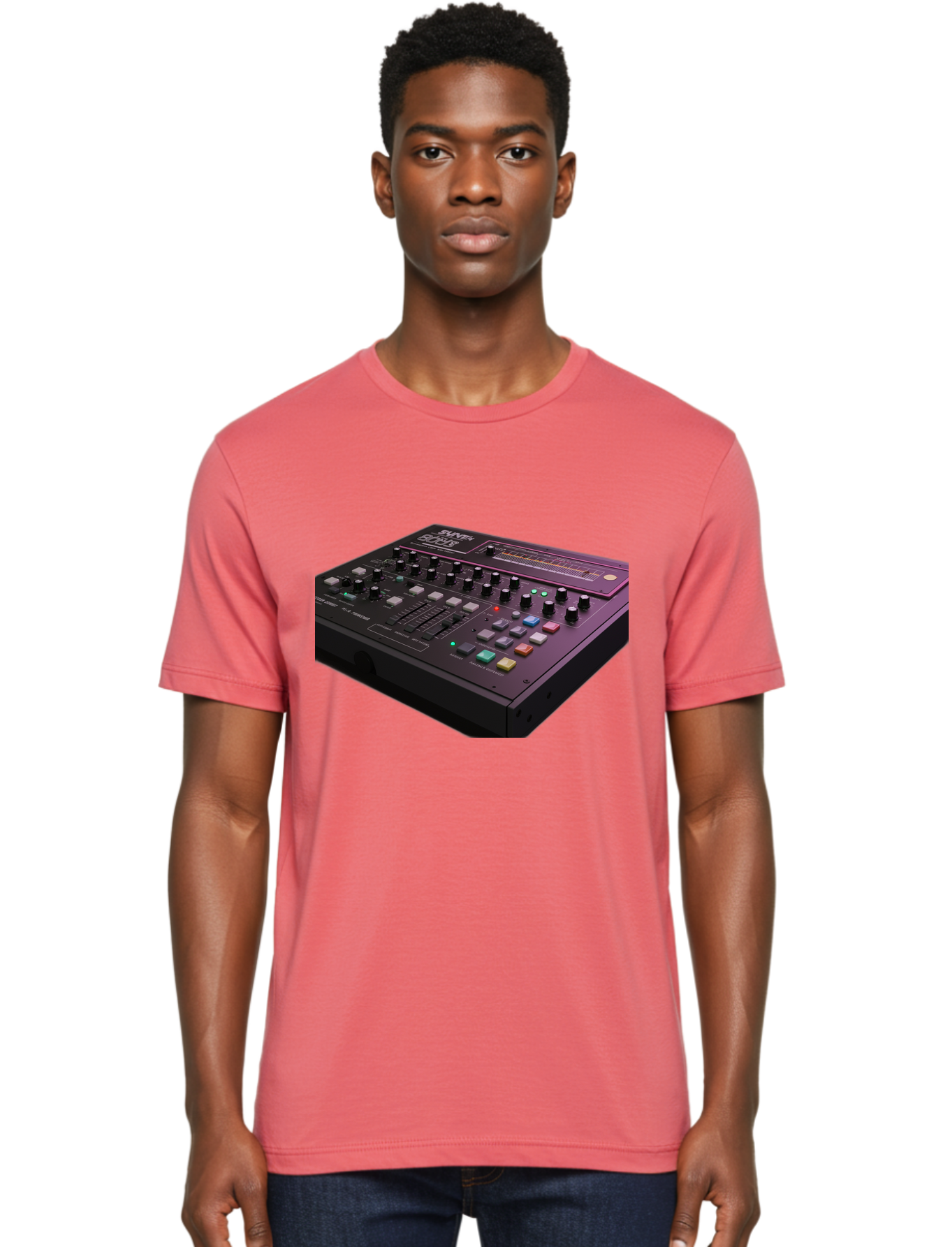 Pioneer-Dj-Ddj-400 Men'S Graphic Tee, 100% Cotton, Comfortable Casual Summer Wear, Machine Washable, Synthesizer, Audio Equipment, Music Production, Sound Design, Electronic Music, Knob Controls, Button Controls, Music Software, Bab195