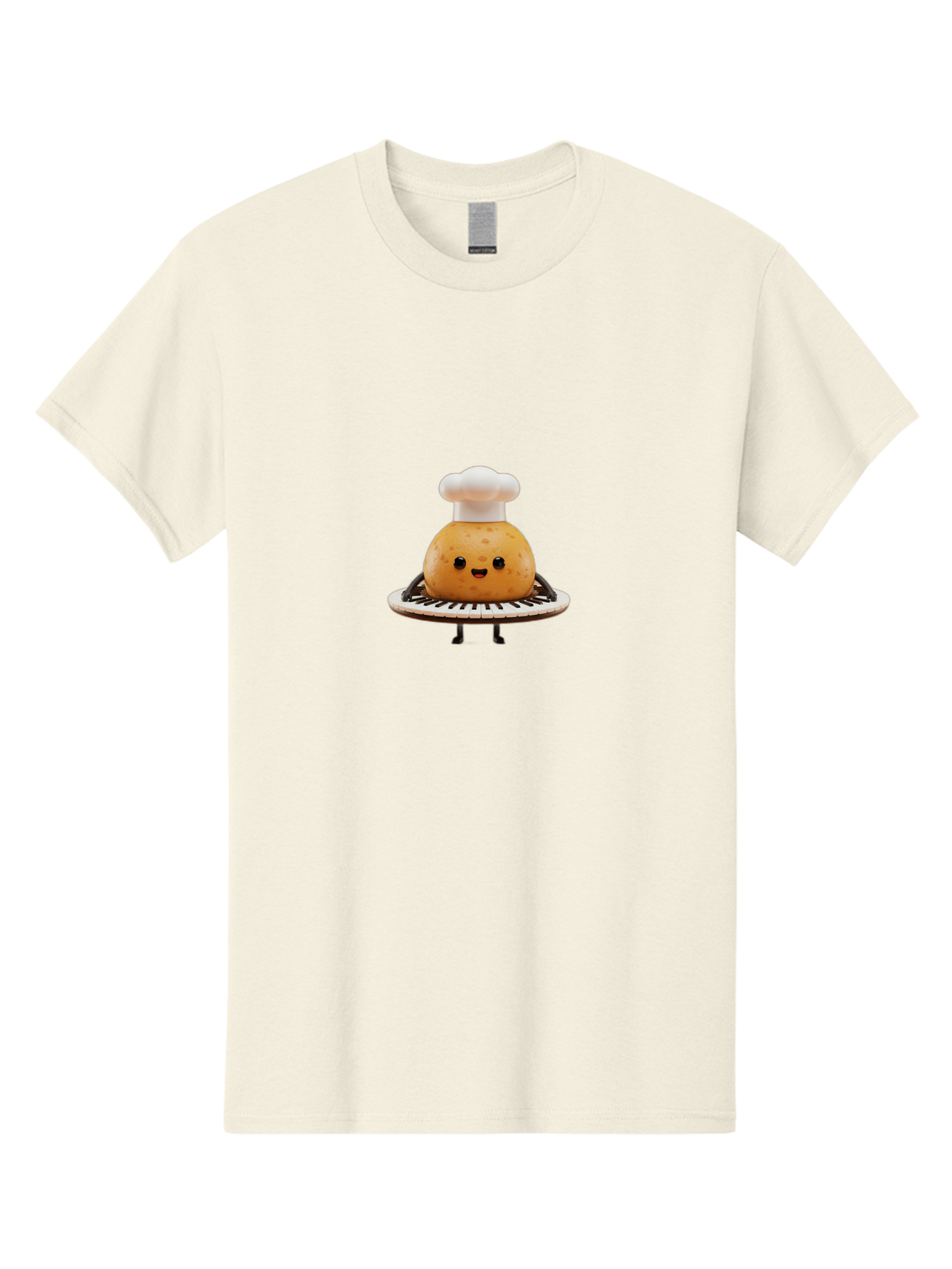 Potato-Chef Men'S Graphic Tee, 100% Cotton, Comfortable Casual Summer Wear, Machine Washable, Potato Character, Chef Hat, Kitchen Appliance, Playful Illustration, Cartoon Food, Cooking Theme, Whimsical Design, Funny Kitchen, Digital Art Bab215