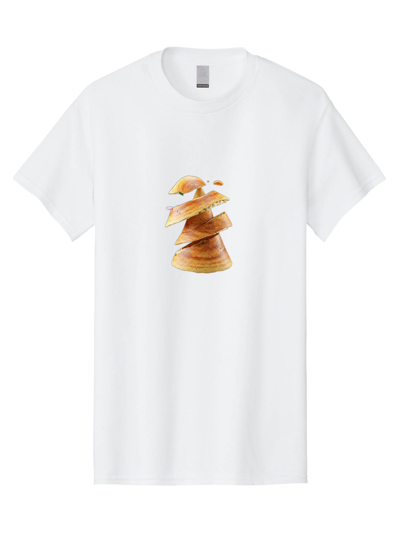 Potato-Chips-Tree Men'S Graphic Tee, 100% Cotton, Comfortable Casual Summer Wear, Machine Washable, Potato Chips Forming A Christmas Tree, Crispy Snack, Savory Delight, Crunchy Texture, Stack Of Chips, Festive Snack, Food Art, Bab216