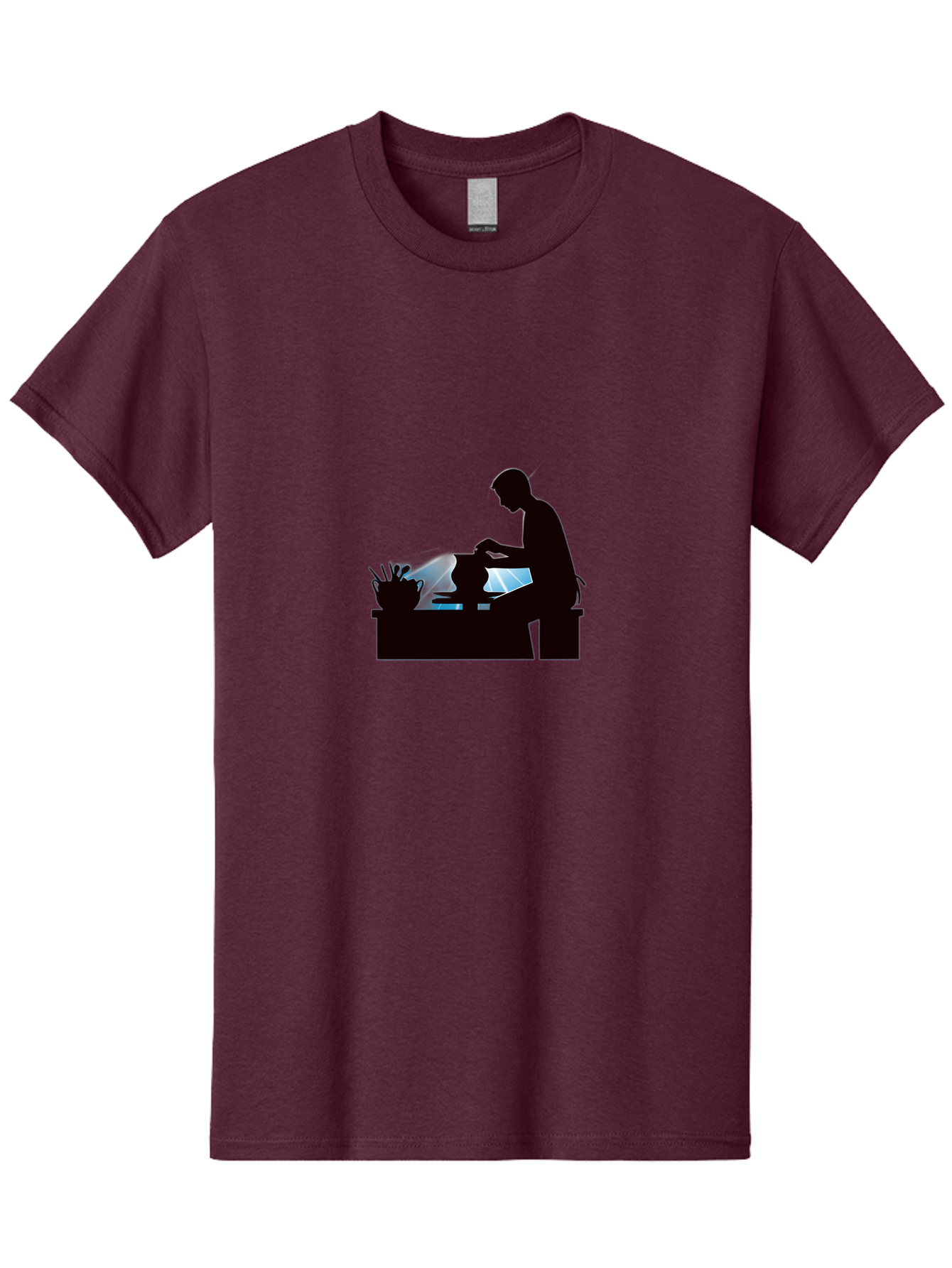 Potter-1 Men'S Graphic Tee, 100% Cotton, Comfortable Casual Summer Wear, Machine Washable, Potter At Work, Pottery Wheel, Creative Process, Craftsmanship, Artisanal Skills, Clay Modeling, Ceramic Art, Studio Work, Artistic Expression Bab218