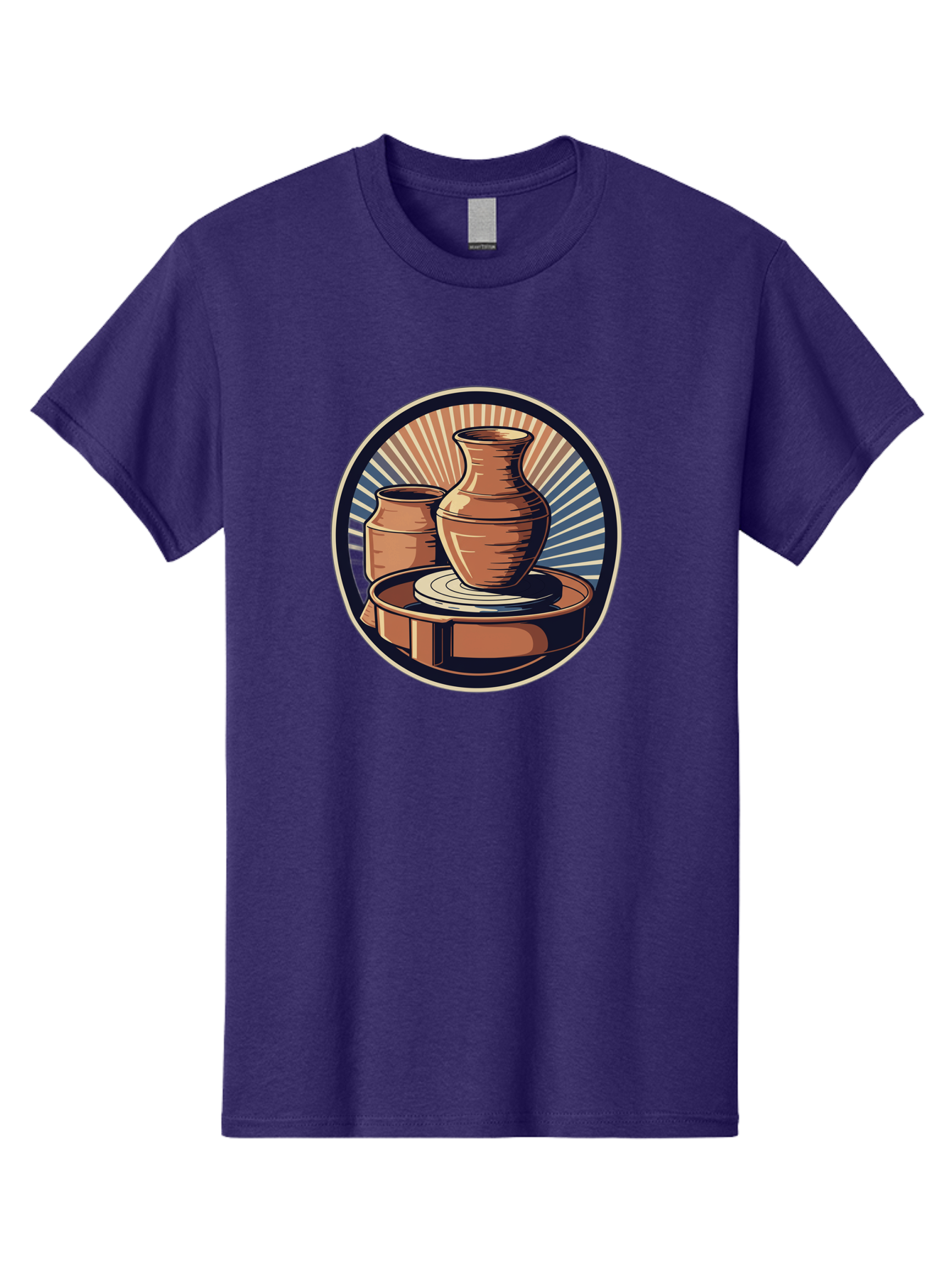 Potter-S-Wheel-2 Men'S Graphic Tee, 100% Cotton, Comfortable Casual Summer Wear, Machine Washable, Pottery Wheel, Clay Pottery, Ceramic Art, Handmade Crafts, Pottery Making, Artistic Expression, Creative Process, Handmade Ceramics, Bab233