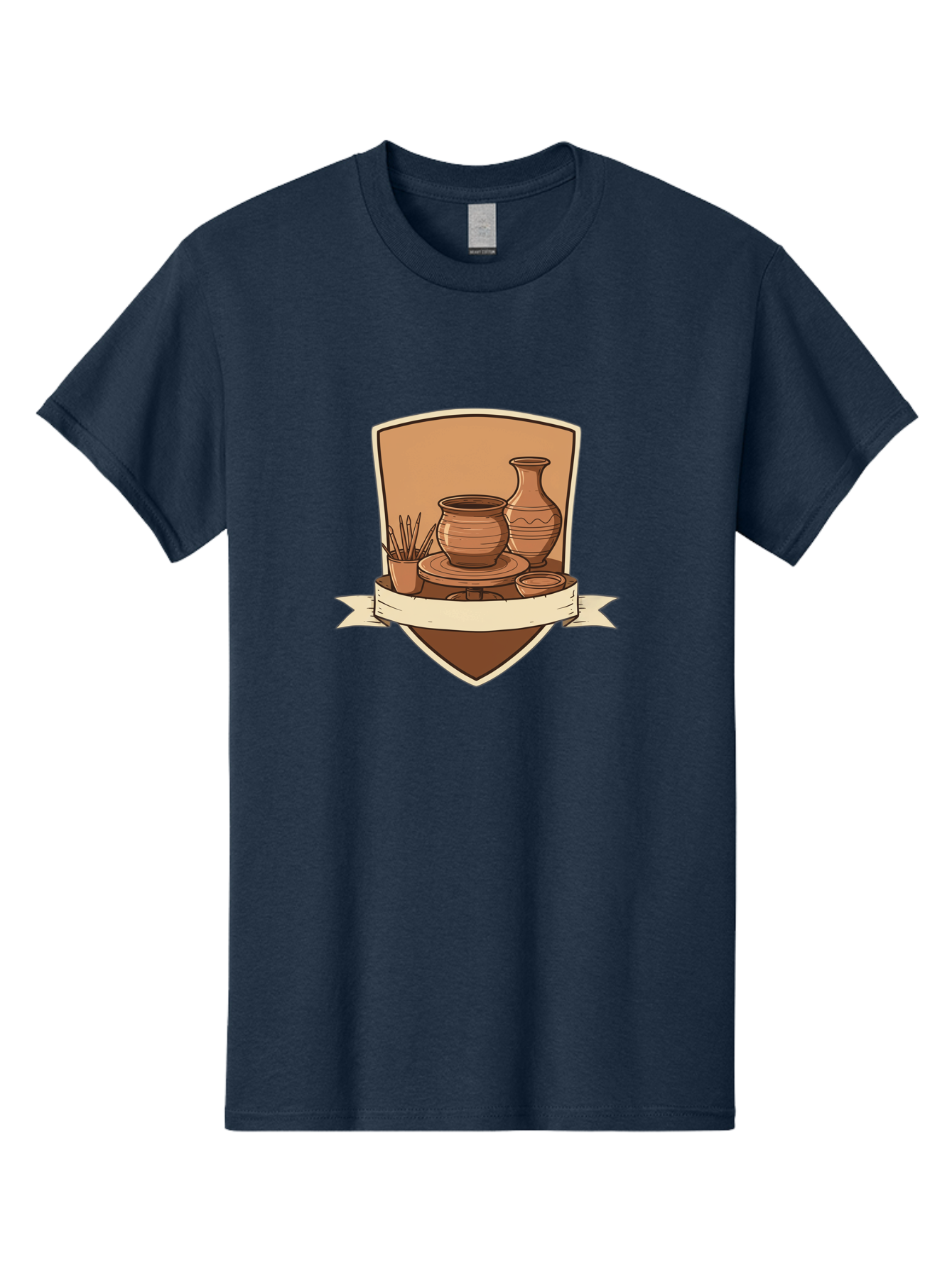 Pottery-1 Men'S Graphic Tee, 100% Cotton, Comfortable Casual Summer Wear, Machine Washable, Pottery, Ceramics, Clay, Handmade, Pottery Wheel, Vase, Pot, Artisanal, Craftsmanship, Earthy Tones, Decorative Art, Creative Expression Bab242