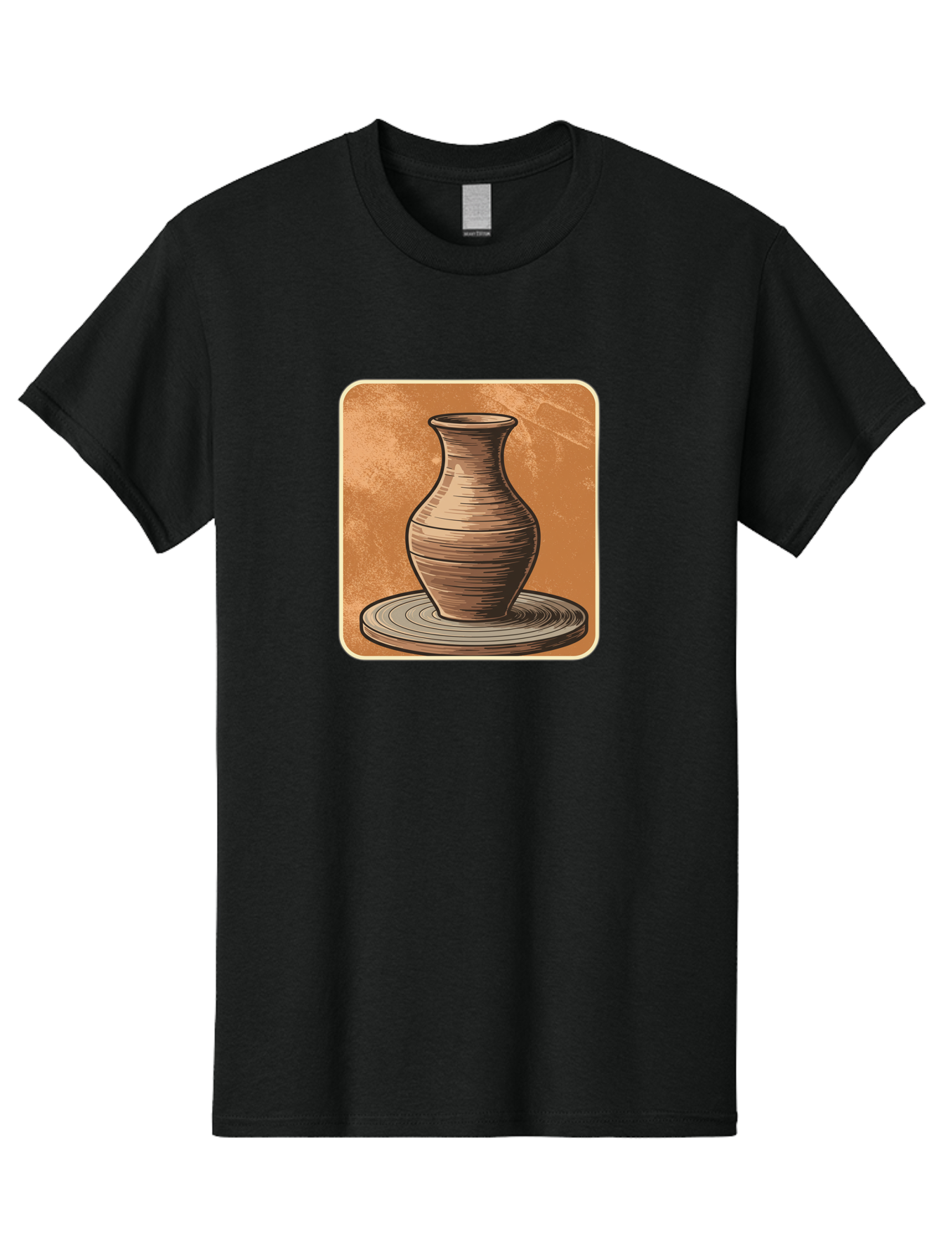 Pottery-Vase Men'S Graphic Tee, 100% Cotton, Comfortable Casual Summer Wear, Machine Washable, Pottery Wheel, Clay Vase, Handmade Ceramics, Artisanal Craftsmanship, Traditional Pottery, Earthenware, Terracotta, Pottery Making, Clay Modeling, Bab246