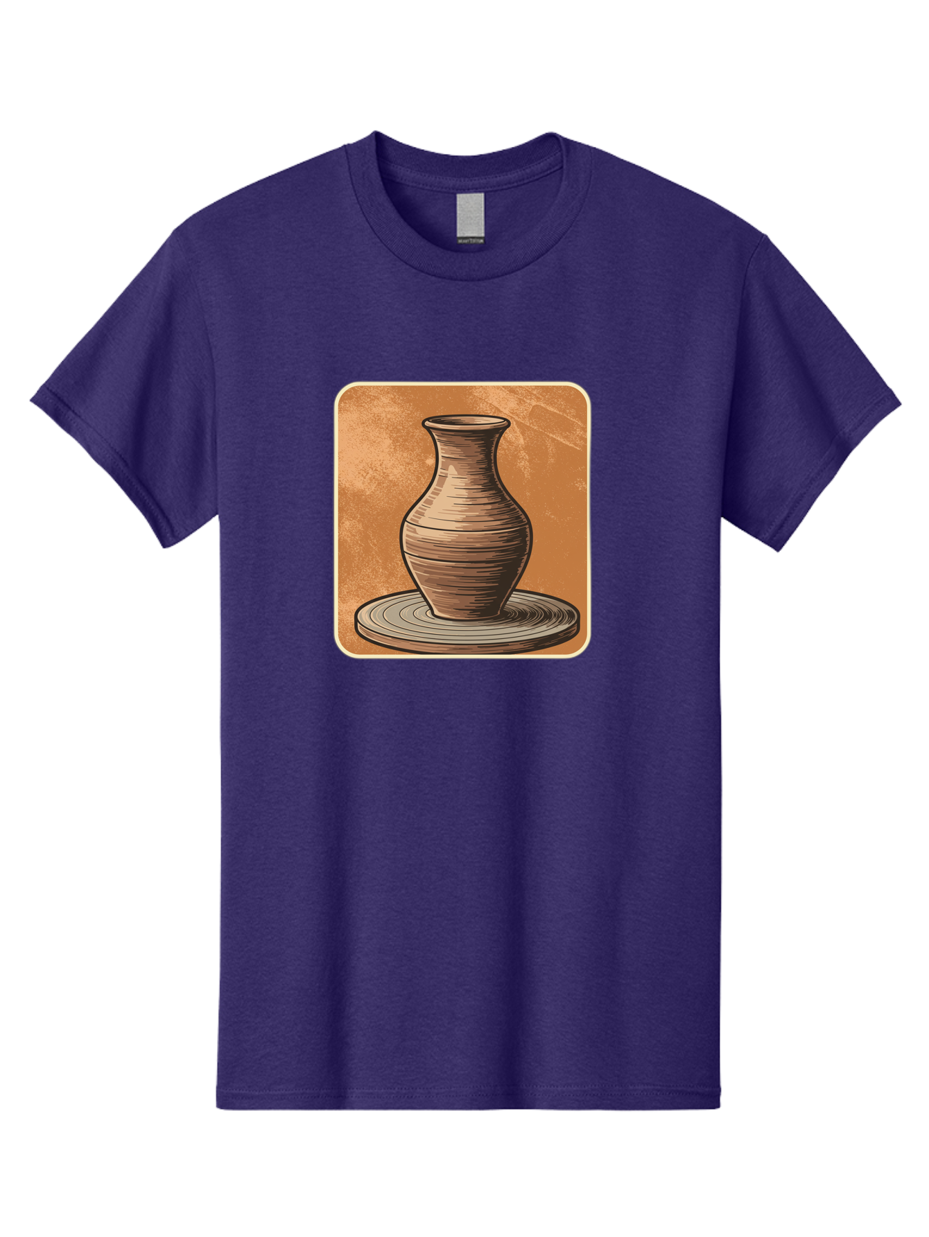 Pottery-Vase Men'S Graphic Tee, 100% Cotton, Comfortable Casual Summer Wear, Machine Washable, Pottery Wheel, Clay Vase, Handmade Ceramics, Artisanal Craftsmanship, Traditional Pottery, Earthenware, Terracotta, Pottery Making, Clay Modeling, Bab246
