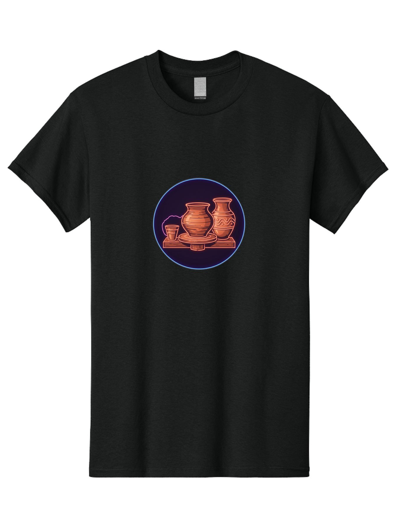 Pottery-Vases Men'S Graphic Tee, 100% Cotton, Comfortable Casual Summer Wear, Machine Washable, Clay Pots, Pottery, Ceramic Vases, Handcrafted Ceramics, Traditional Craftsmanship, Earthy Tones, Pottery Wheel, Rustic Charm, Cultural Heritage Bab248