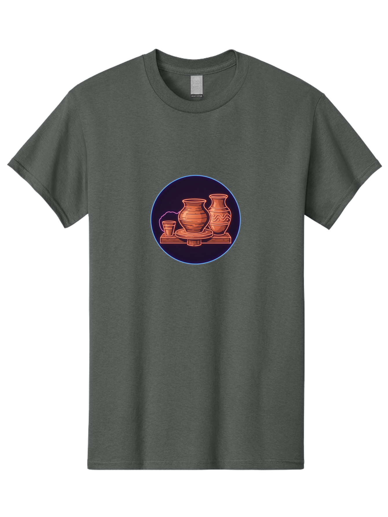 Pottery-Vases Men'S Graphic Tee, 100% Cotton, Comfortable Casual Summer Wear, Machine Washable, Clay Pots, Pottery, Ceramic Vases, Handcrafted Ceramics, Traditional Craftsmanship, Earthy Tones, Pottery Wheel, Rustic Charm, Cultural Heritage Bab248