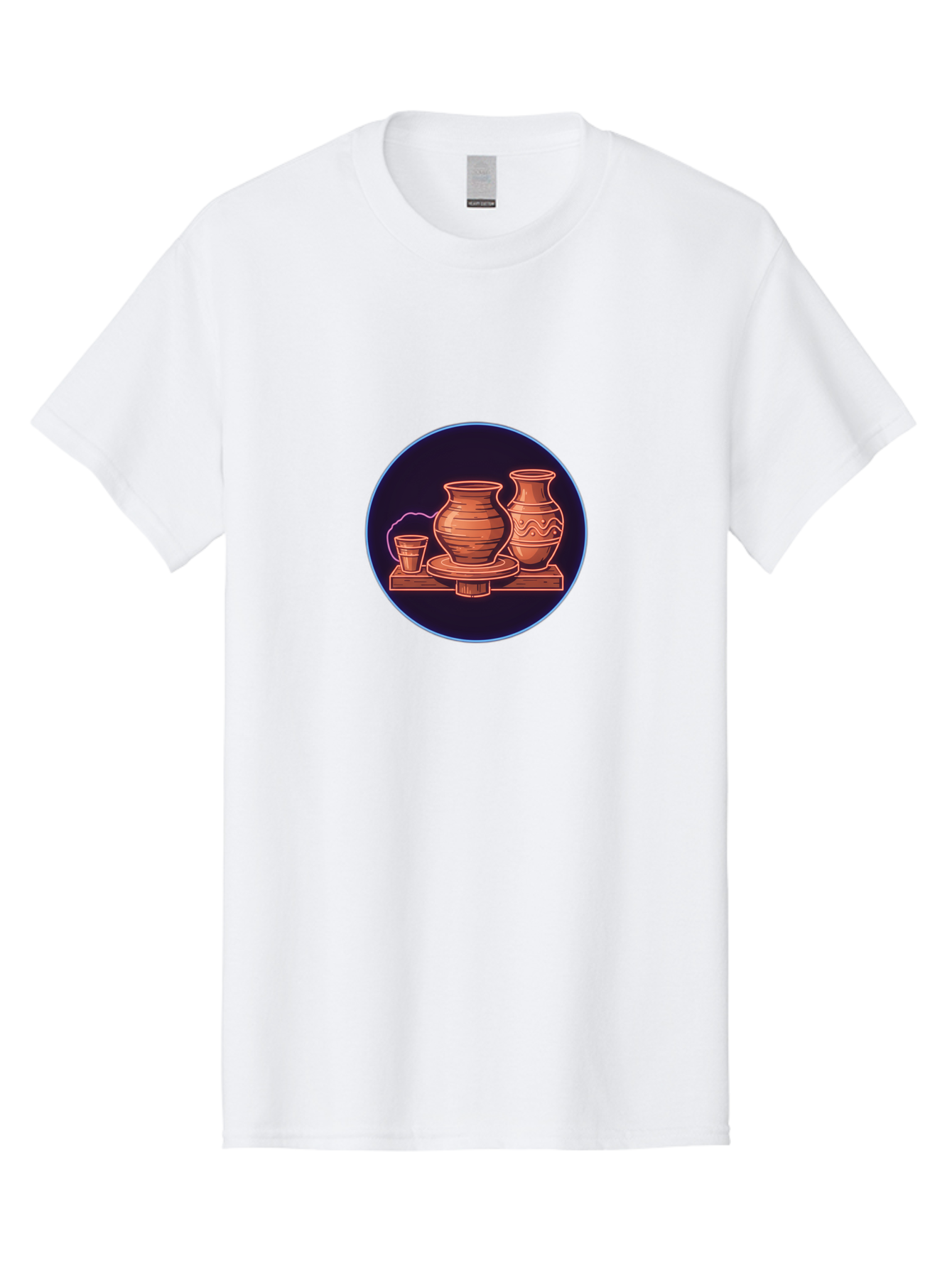 Pottery-Vases Men'S Graphic Tee, 100% Cotton, Comfortable Casual Summer Wear, Machine Washable, Clay Pots, Pottery, Ceramic Vases, Handcrafted Ceramics, Traditional Craftsmanship, Earthy Tones, Pottery Wheel, Rustic Charm, Cultural Heritage Bab248