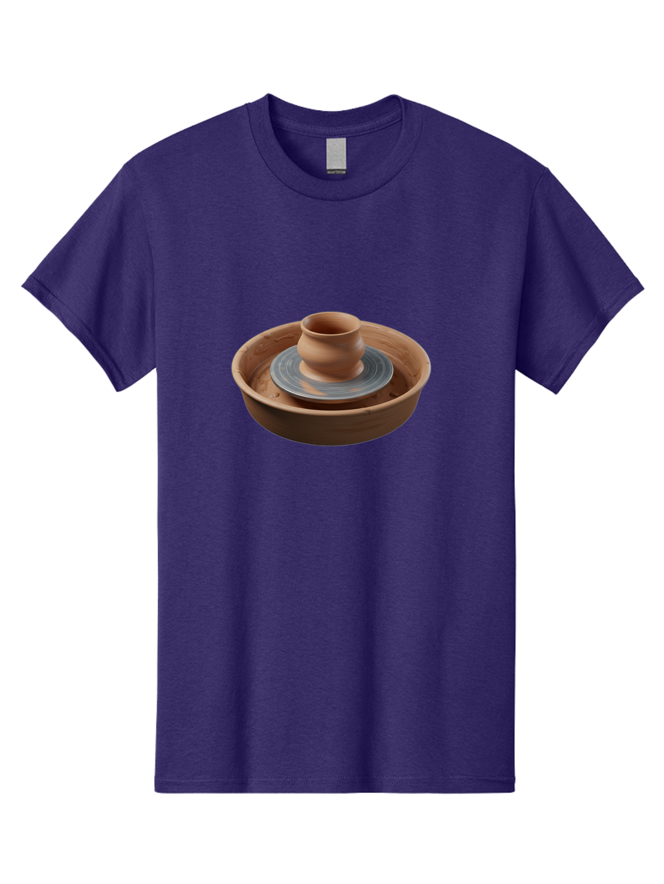 Pottery-Wheel-3 Men'S Graphic Tee, 100% Cotton, Comfortable Casual Summer Wear, Machine Washable, Pottery Wheel, Clay Pot, Ceramics, Pottery Making, Handmade Crafts, Artisanal Pottery, Clay Spinning, Creative Process, Artisan Work Bab251