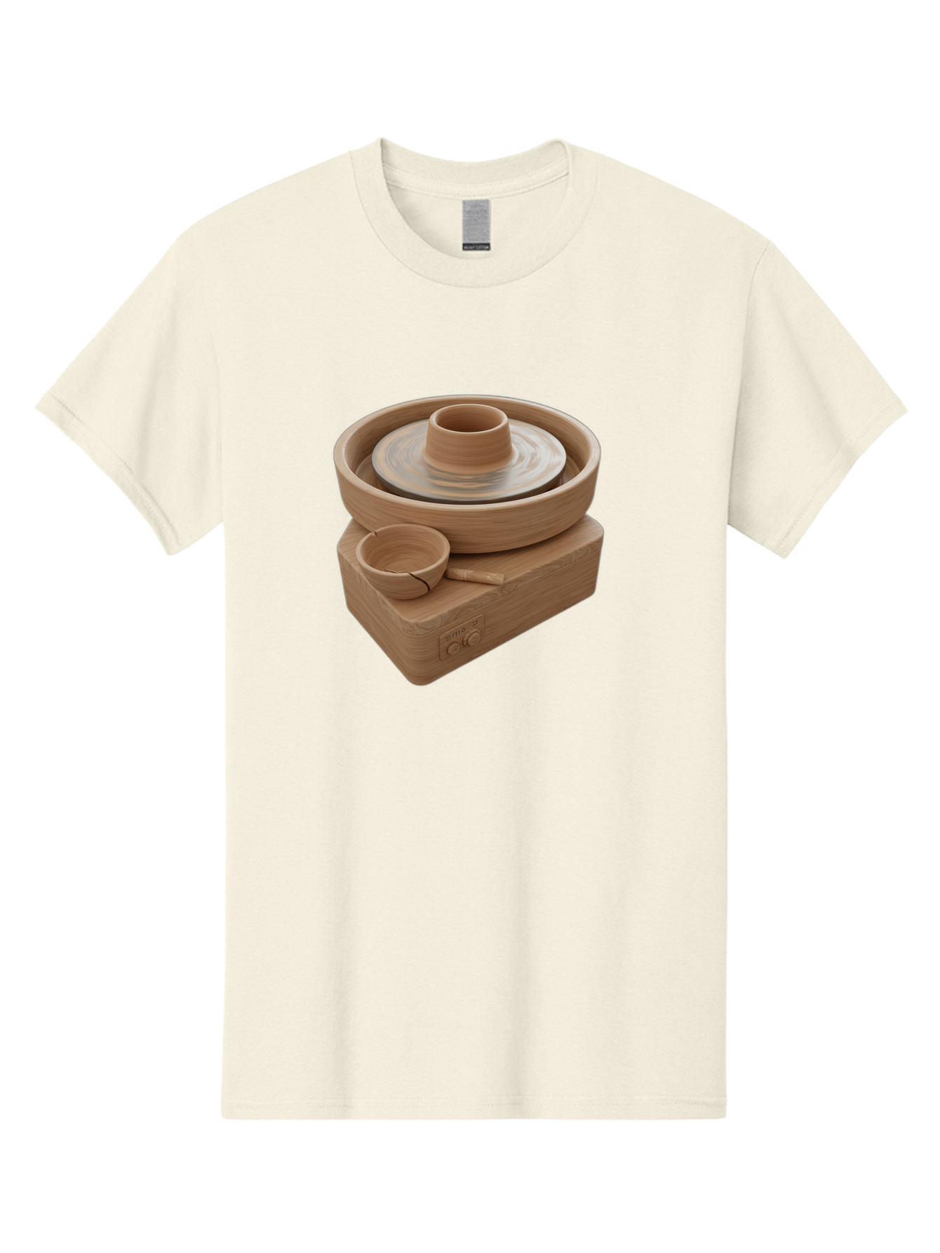 Pottery-Wheel-4 Men'S Graphic Tee, 100% Cotton, Comfortable Casual Summer Wear, Machine Washable, Potter'S Wheel, Clay Pot, Ceramics, Pottery Wheel, Handmade Crafts, Creative Art, Pottery Tools, Artisan Work, Clay Modeling, Pottery Making Bab252
