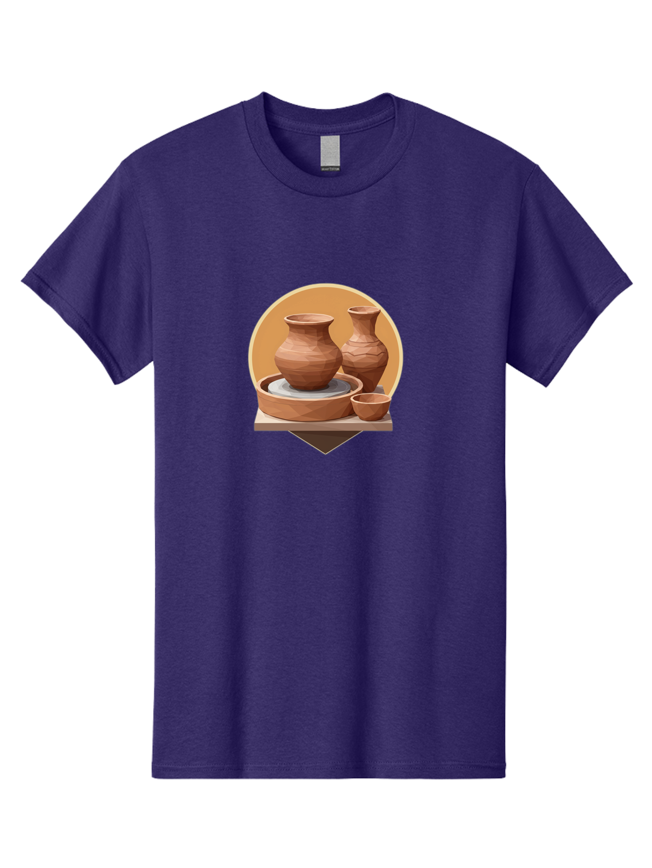 Pottery Men'S Graphic Tee, 100% Cotton, Comfortable Casual Summer Wear, Machine Washable, Pottery Wheel, Clay Pots, Ceramics, Handmade, Terracotta, Craftsmanship, Artisanal, Vase, Bowl, Creative Process, Clay Modeling Bab256