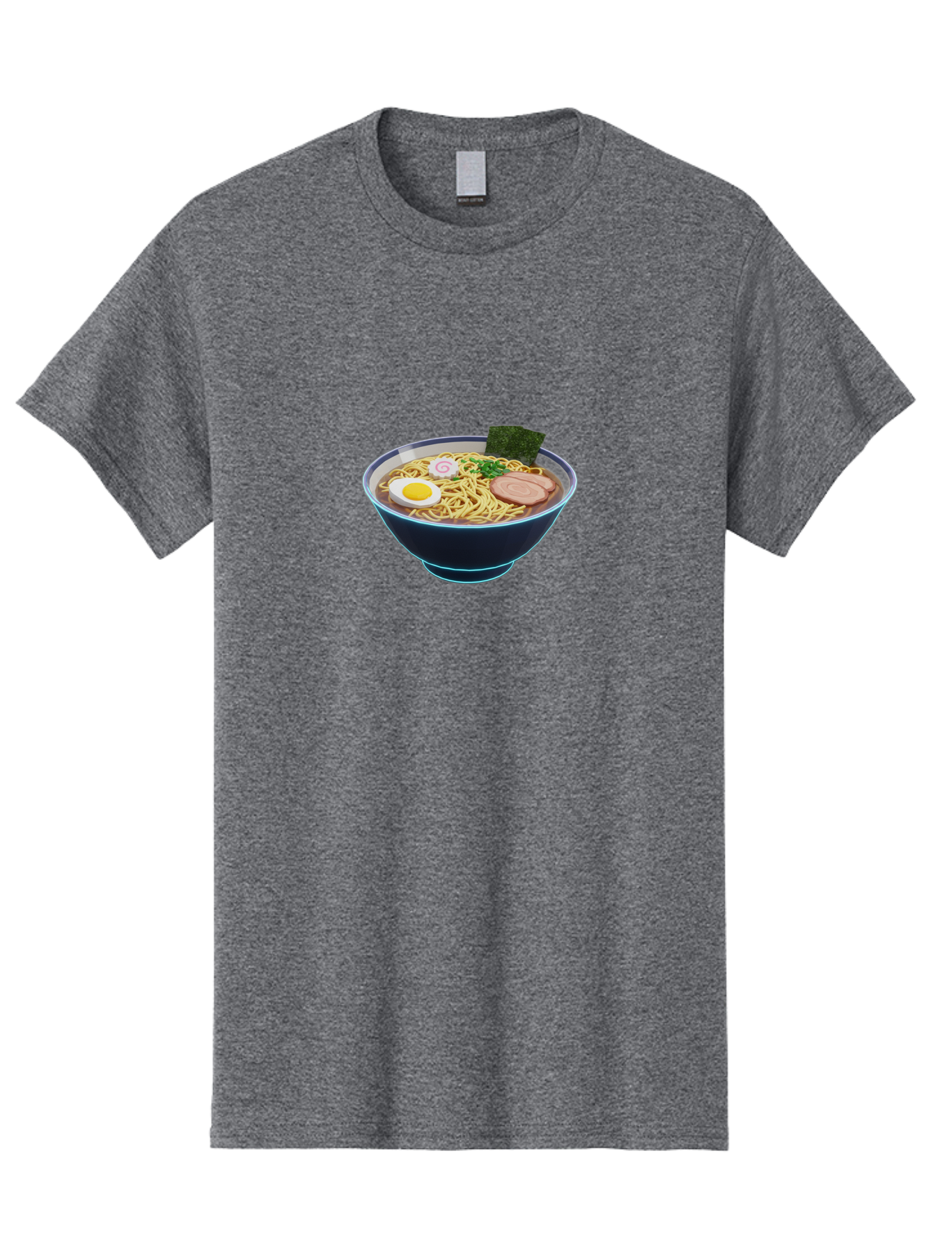 Ramen-1 Men'S Graphic Tee, 100% Cotton, Comfortable Casual Summer Wear, Machine Washable, Steaming Bowl Of Ramen Noodles, Slices Of Pork, Boiled Egg, Seaweed, Spring Onions, Japanese Cuisine, Comfort Food, Savory Broth, Noodle Soup, Bab275