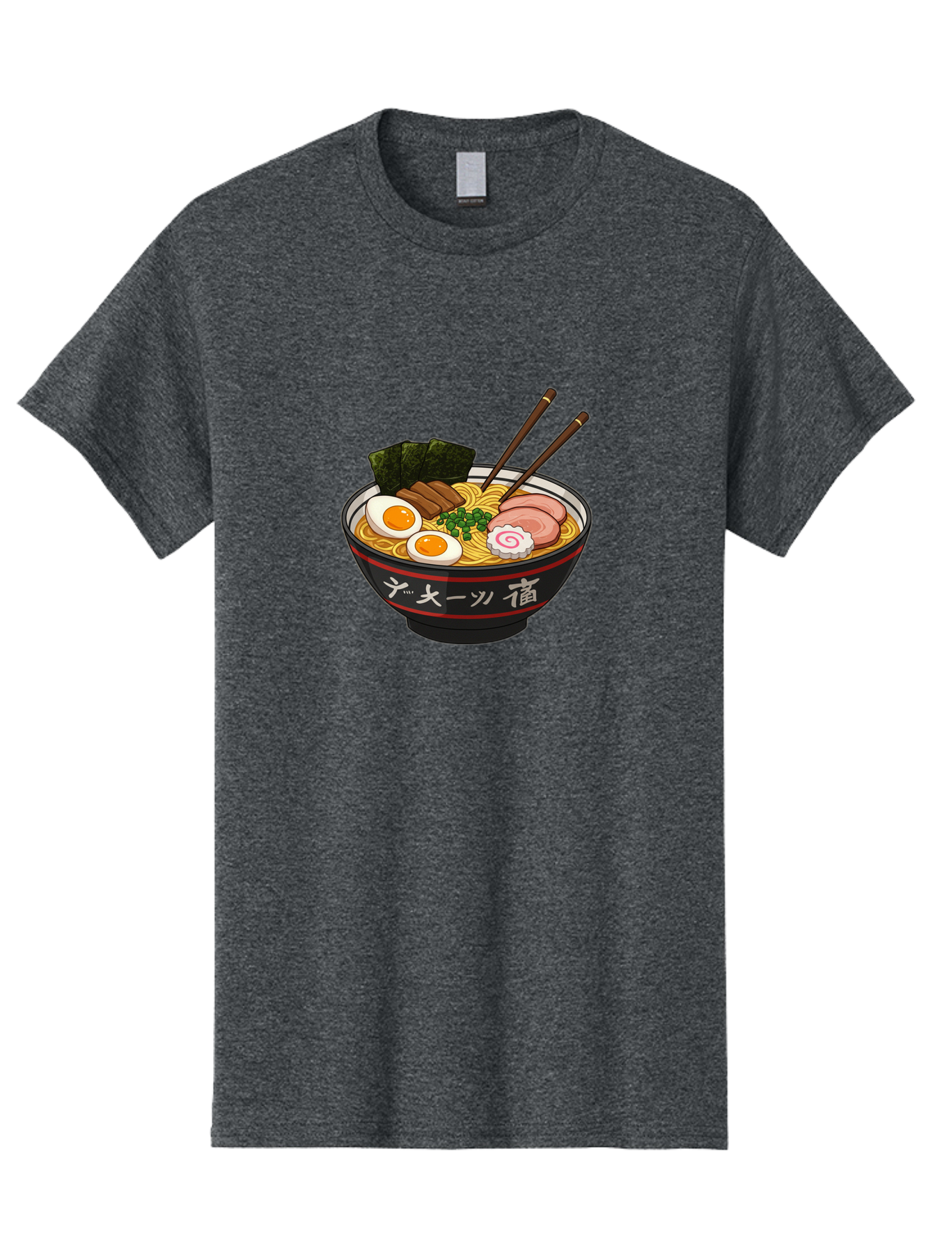 Ramen-10 Men'S Graphic Tee, 100% Cotton, Comfortable Casual Summer Wear, Machine Washable, Ramen Noodles, Japanese Cuisine, Savory Broth, Boiled Egg, Sliced Pork, Seaweed, Chopsticks, Asian Food, Noodle Soup Bab276