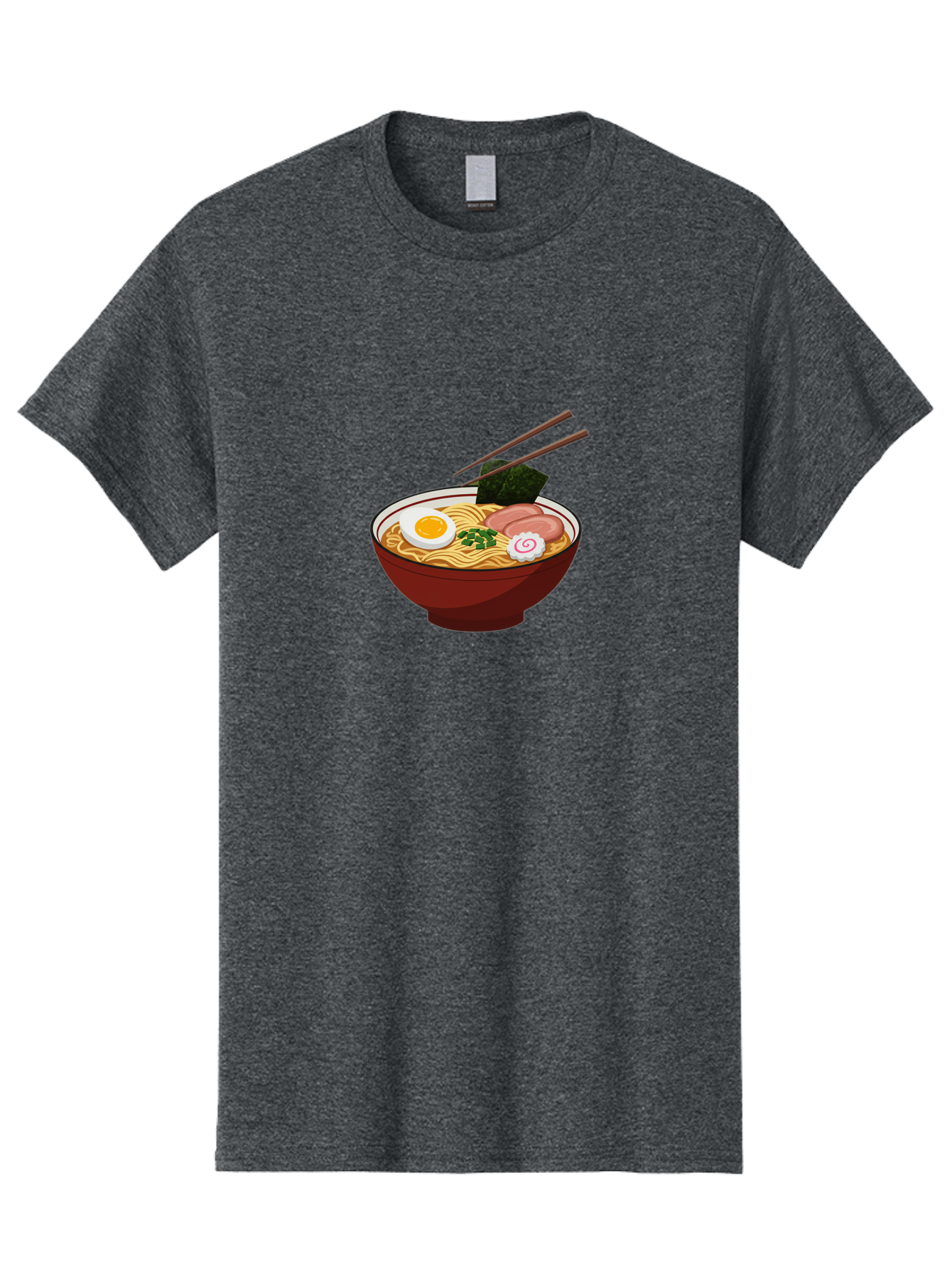 Ramen-12 Men'S Graphic Tee, 100% Cotton, Comfortable Casual Summer Wear, Machine Washable, Ramen Noodles, Boiled Egg, Sliced Pork, Seaweed, Green Onions, Narutomaki, Chopsticks, Japanese Cuisine, Noodle Soup, Comfort Food Bab278