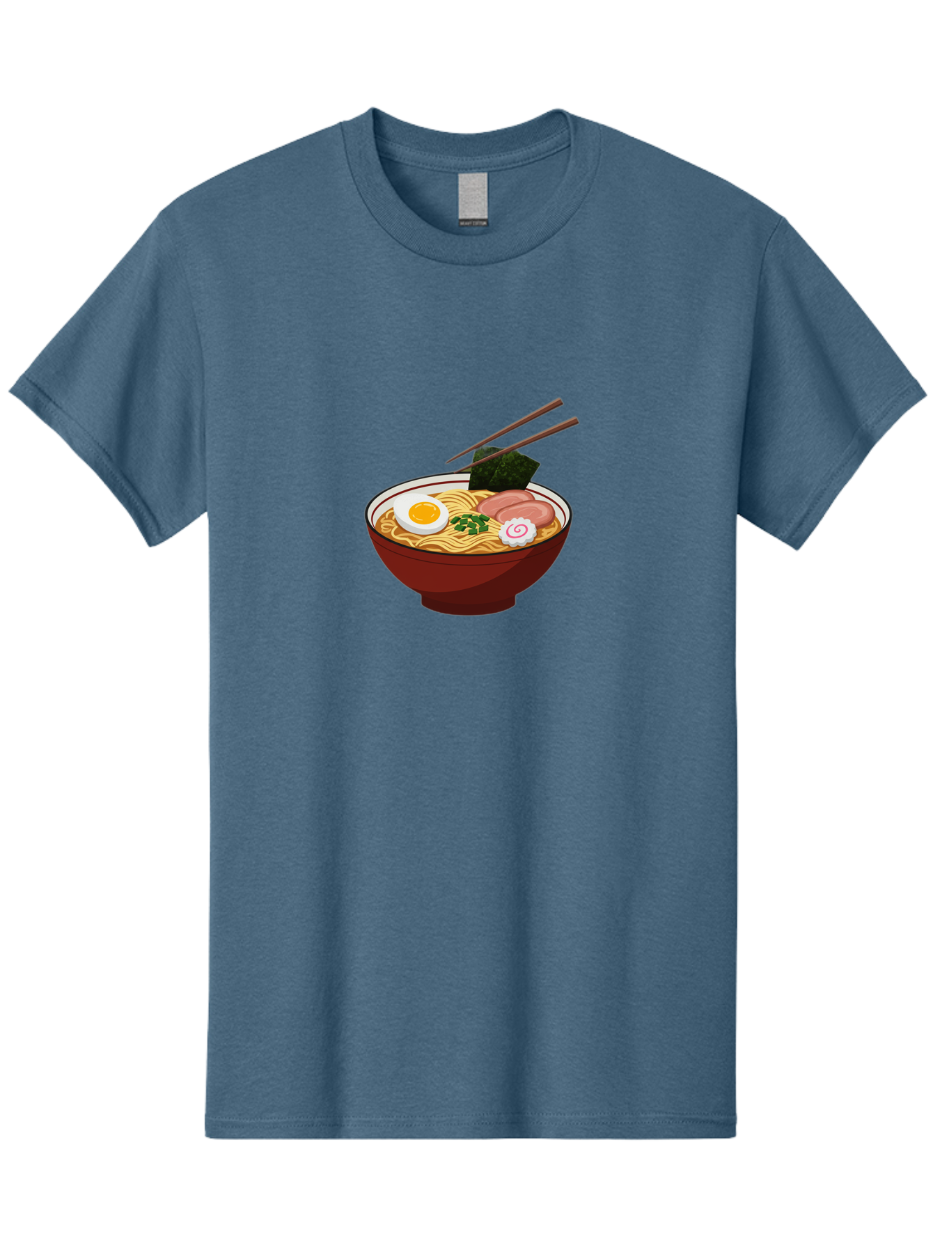 Ramen-12 Men'S Graphic Tee, 100% Cotton, Comfortable Casual Summer Wear, Machine Washable, Ramen Noodles, Boiled Egg, Sliced Pork, Seaweed, Green Onions, Narutomaki, Chopsticks, Japanese Cuisine, Noodle Soup, Comfort Food Bab278