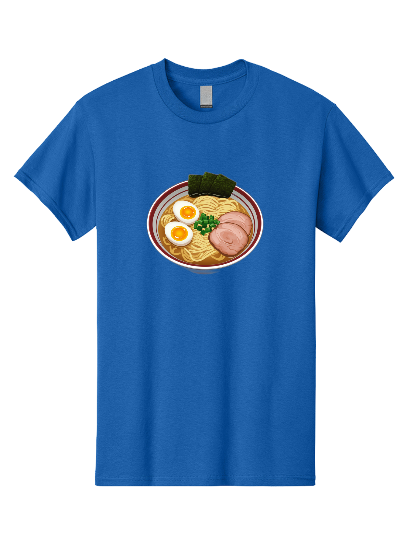 Ramen-13 Men'S Graphic Tee, 100% Cotton, Comfortable Casual Summer Wear, Machine Washable, Bowl Of Ramen, Steaming Hot Noodles, Sliced Pork, Soft-Boiled Egg, Seaweed, Green Onions, Savory Broth, Japanese Cuisine, Comforting Dish, Noodle Soup Bab279