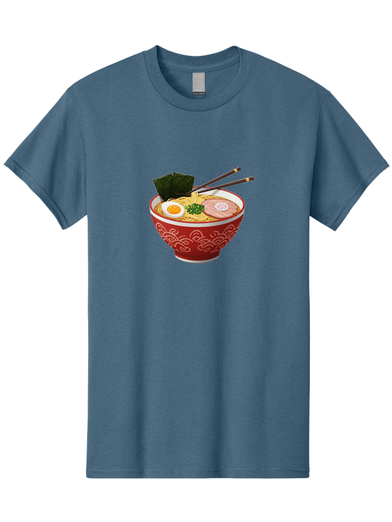 Ramen-14 Men'S Graphic Tee, 100% Cotton, Comfortable Casual Summer Wear, Machine Washable, Ramen Noodles, Japanese Cuisine, Noodle Soup, Boiled Egg, Sliced Pork, Seaweed, Green Onions, Chopsticks, Savory Broth, Asian Food Bab280