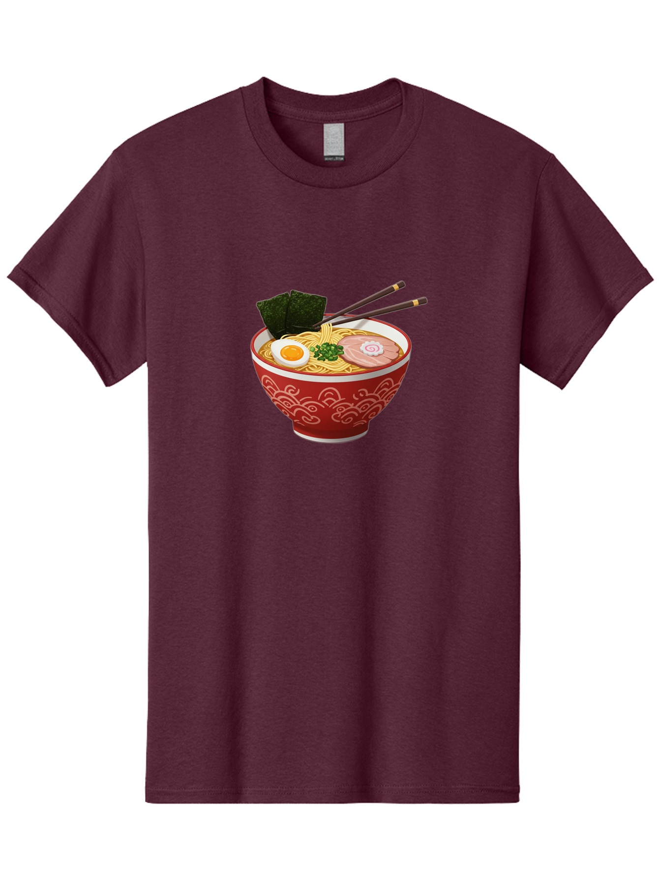 Ramen-14 Men'S Graphic Tee, 100% Cotton, Comfortable Casual Summer Wear, Machine Washable, Ramen Noodles, Japanese Cuisine, Noodle Soup, Boiled Egg, Sliced Pork, Seaweed, Green Onions, Chopsticks, Savory Broth, Asian Food Bab280