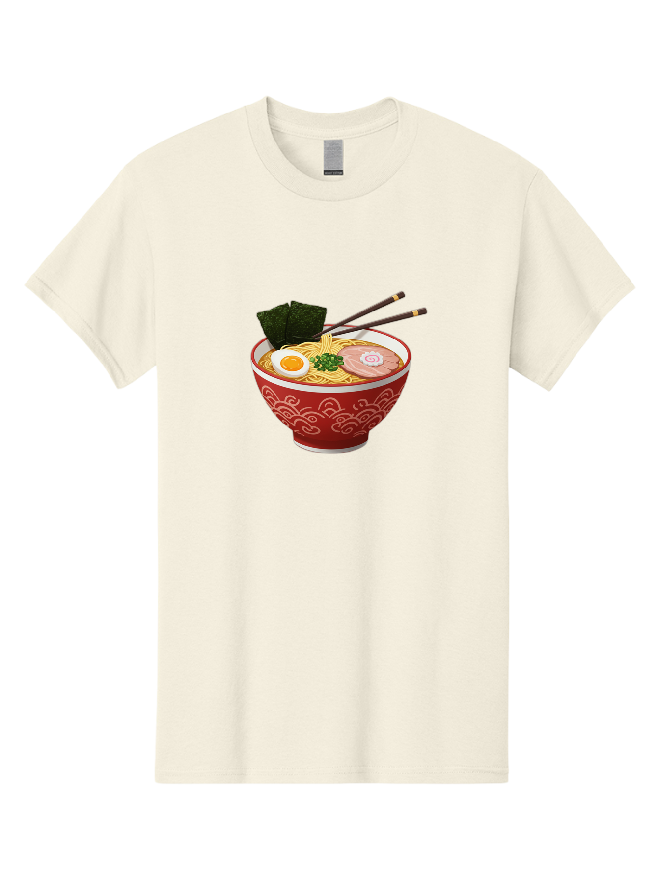 Ramen-14 Men'S Graphic Tee, 100% Cotton, Comfortable Casual Summer Wear, Machine Washable, Ramen Noodles, Japanese Cuisine, Noodle Soup, Boiled Egg, Sliced Pork, Seaweed, Green Onions, Chopsticks, Savory Broth, Asian Food Bab280